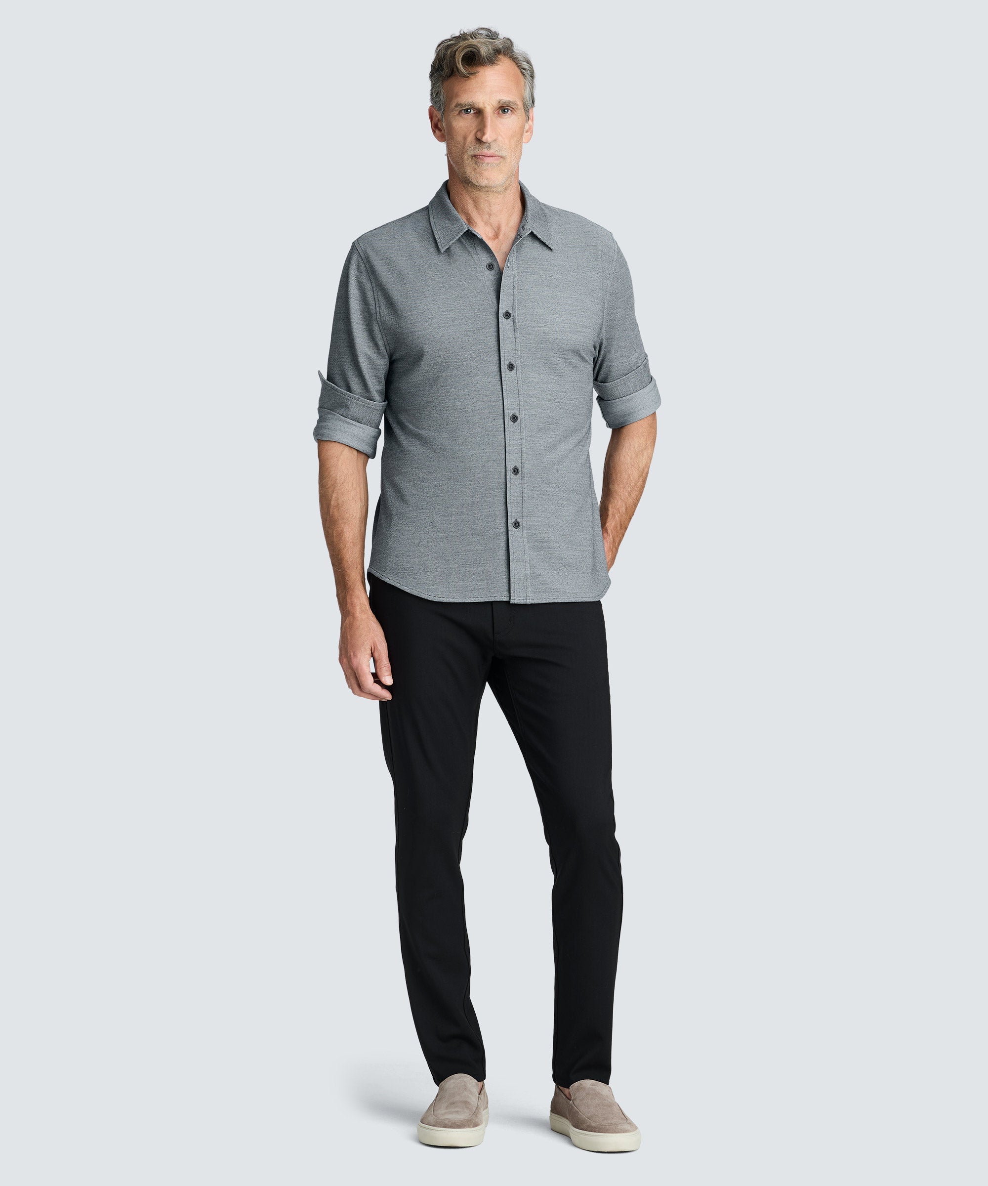 Men's Merino Button-Up