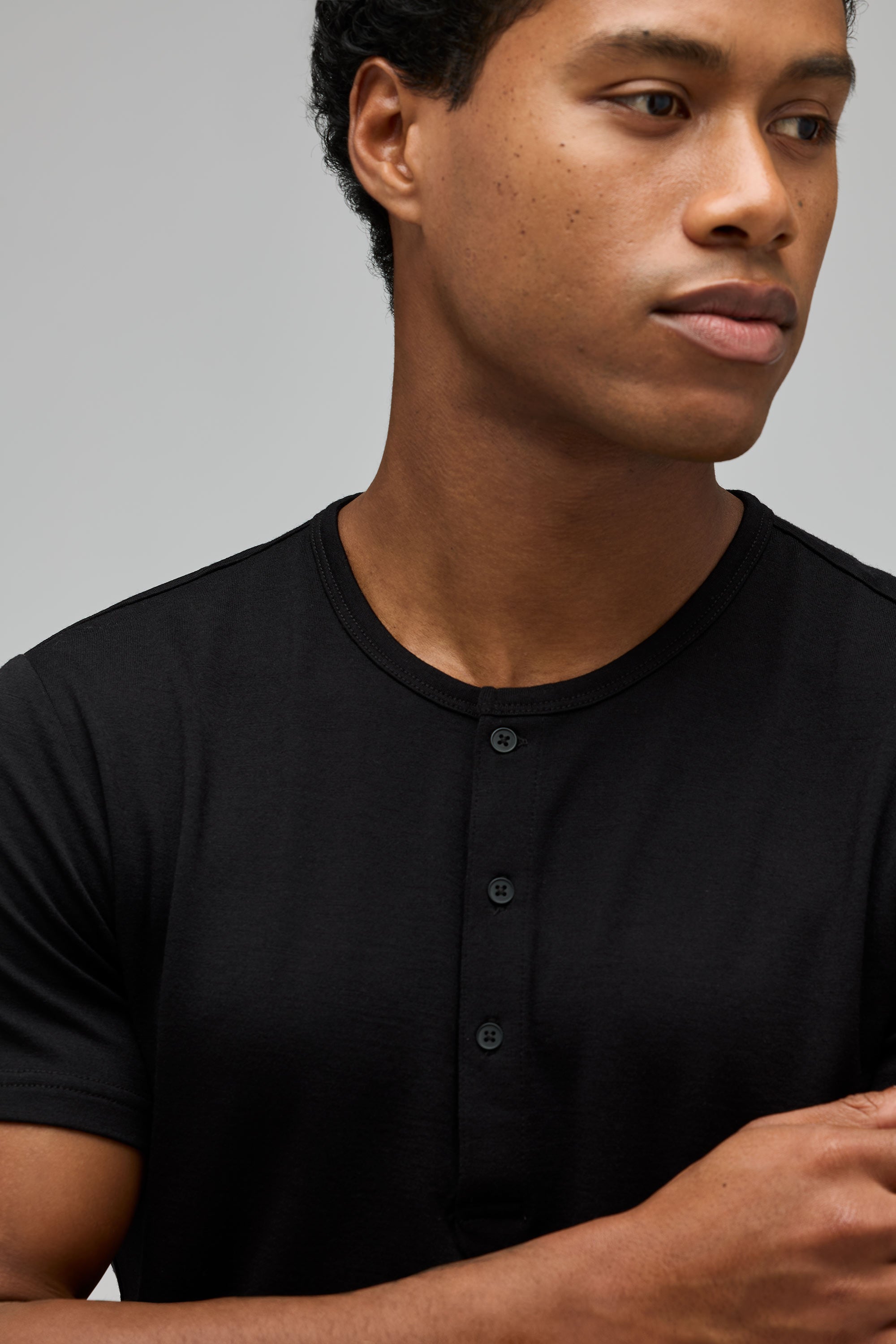Men's Merino Short Sleeve Henley