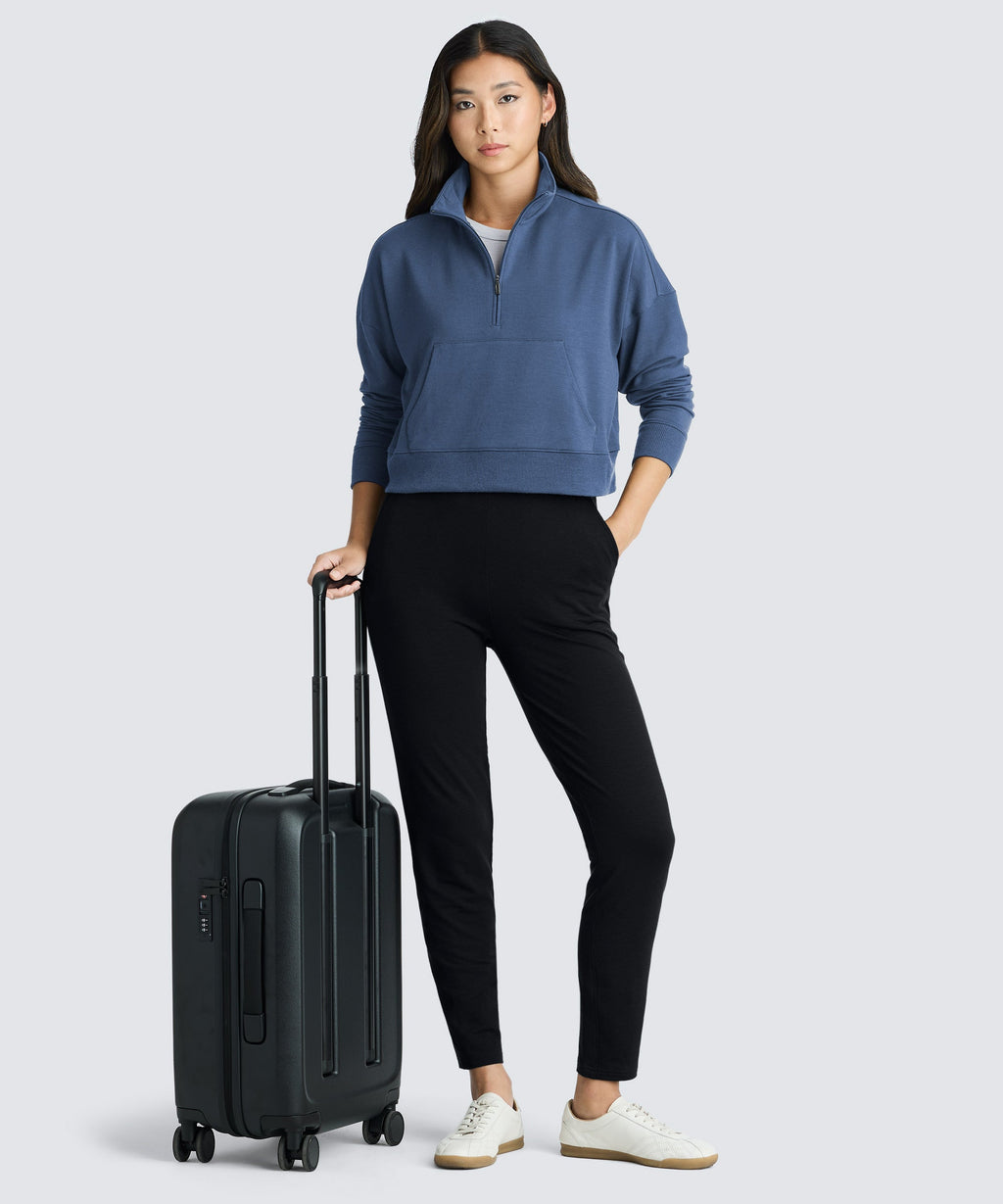 Women's Merino Cropped Quarter Zip