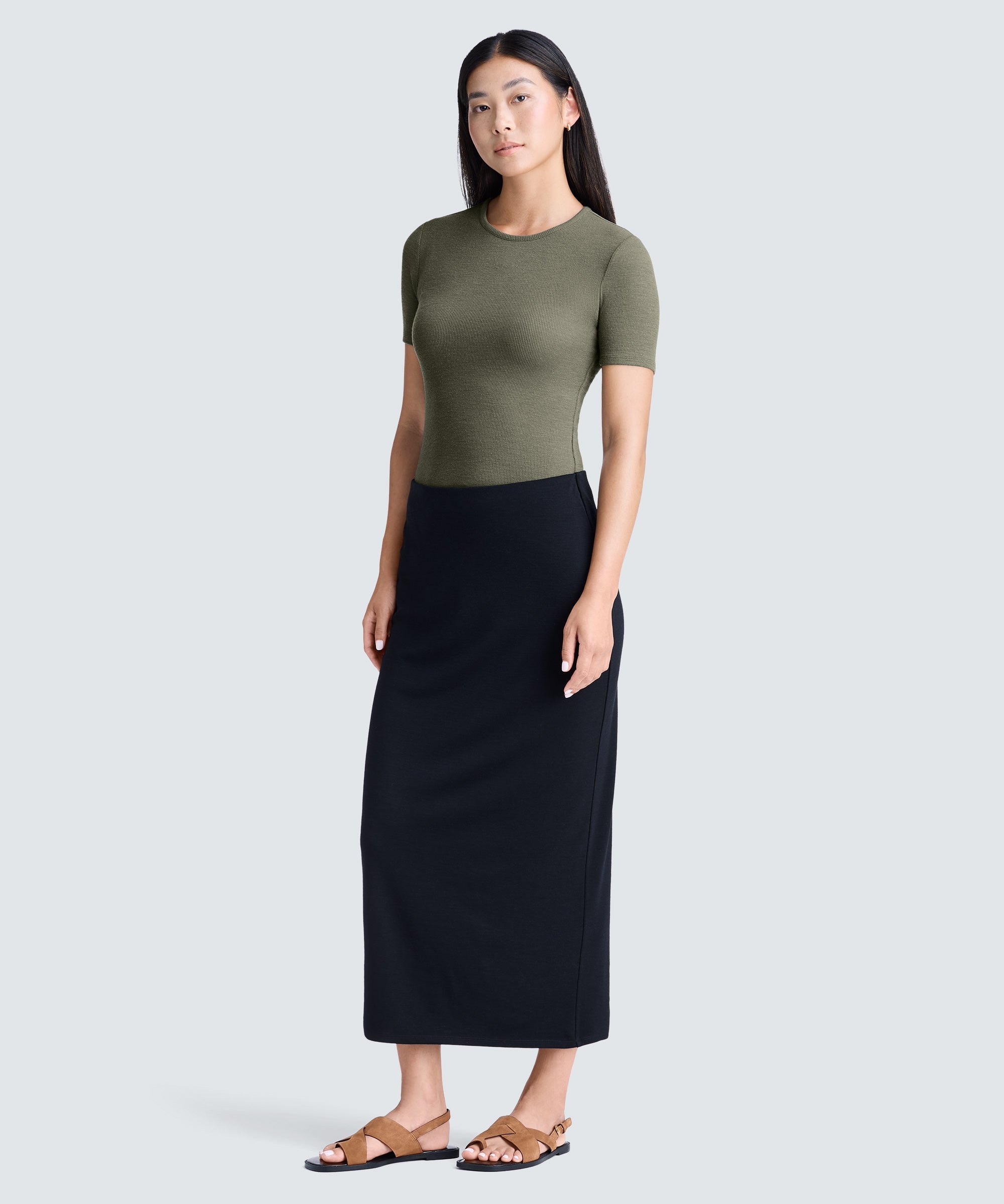 Women's Merino Maxi Skirt