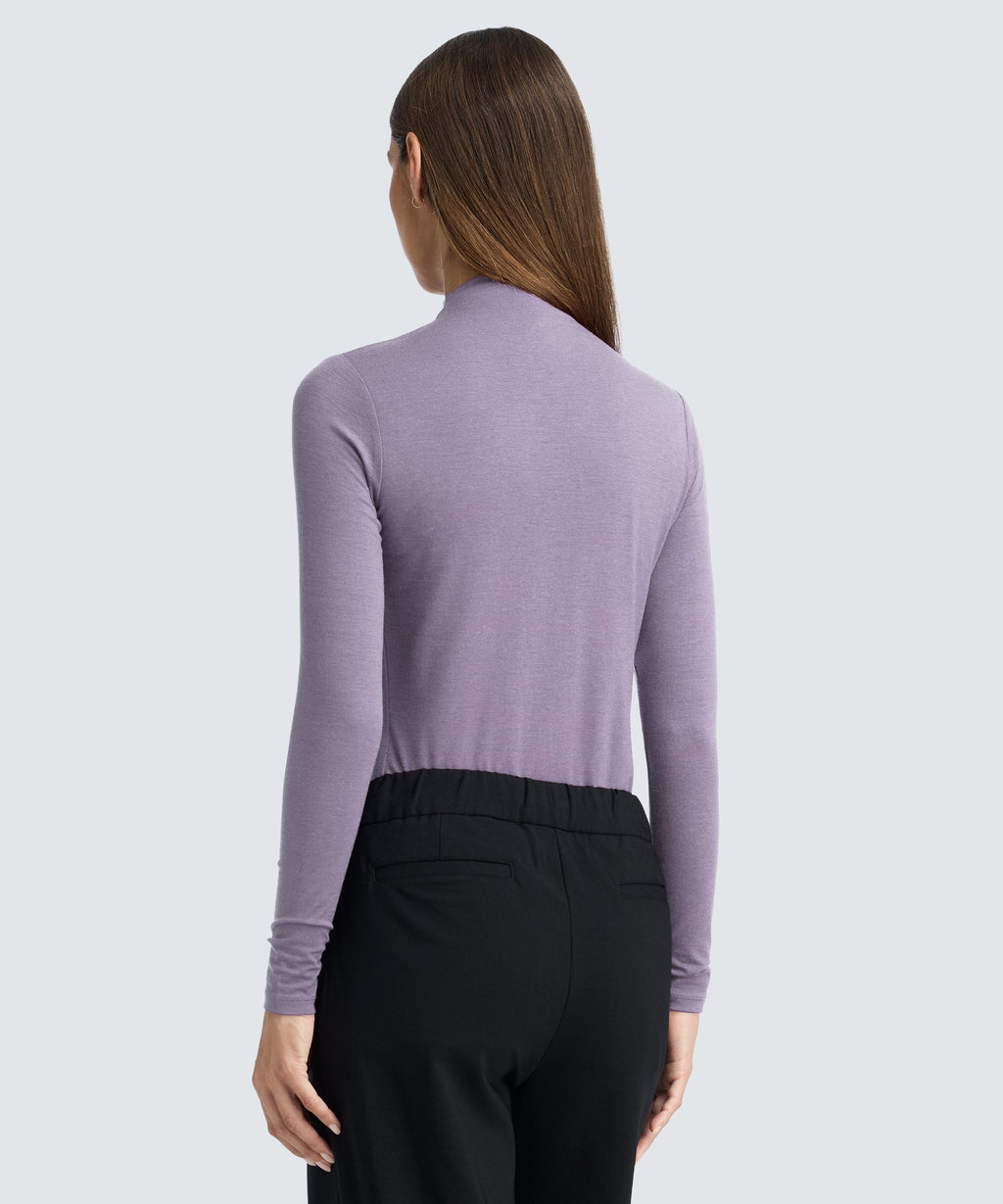 Women's Merino Mock Neck Top
