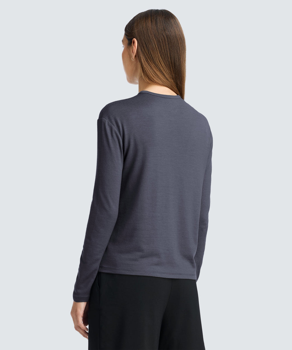 Women's Relaxed Long Sleeve Merino Crew