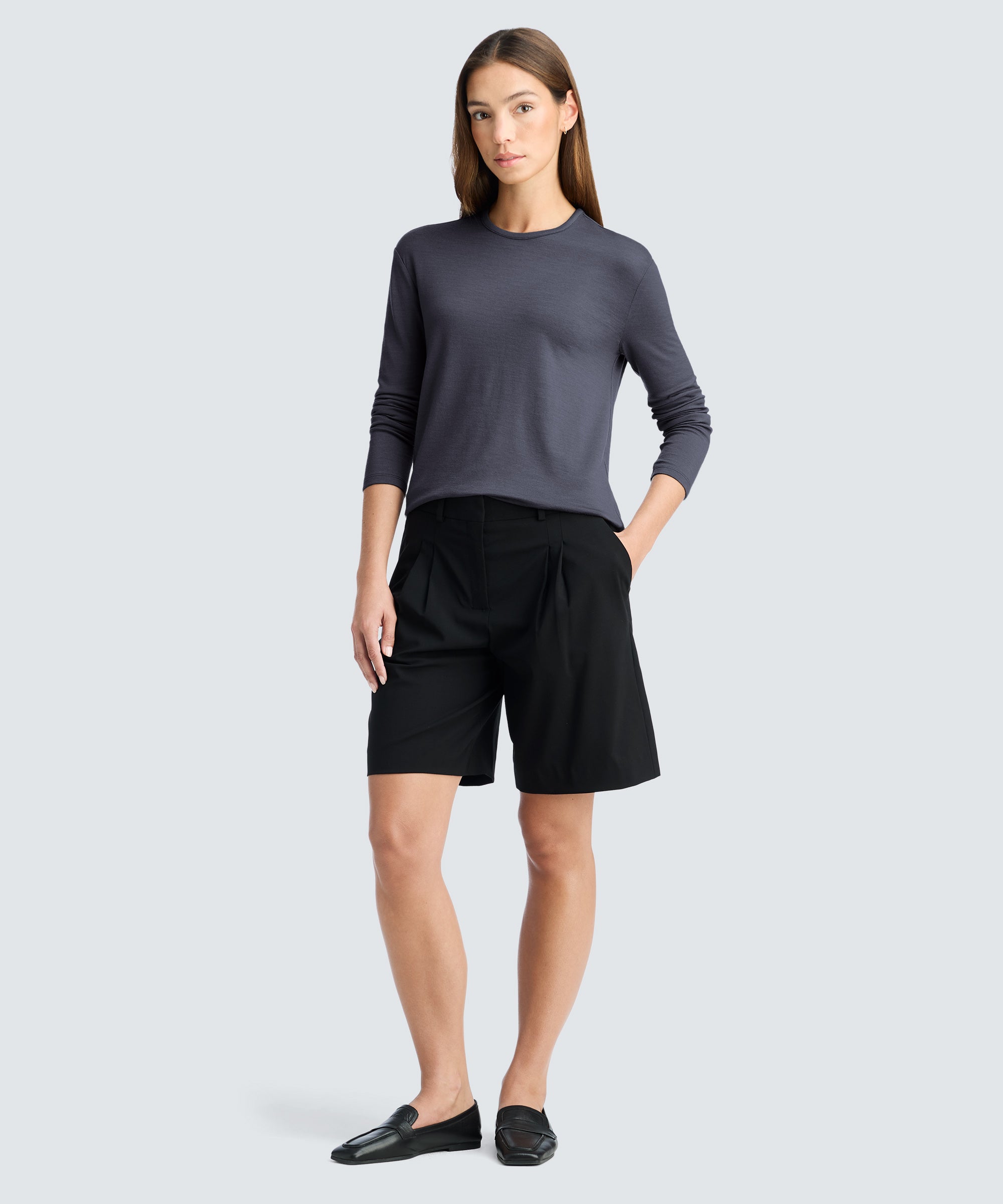 Women's Relaxed Long Sleeve Merino Crew