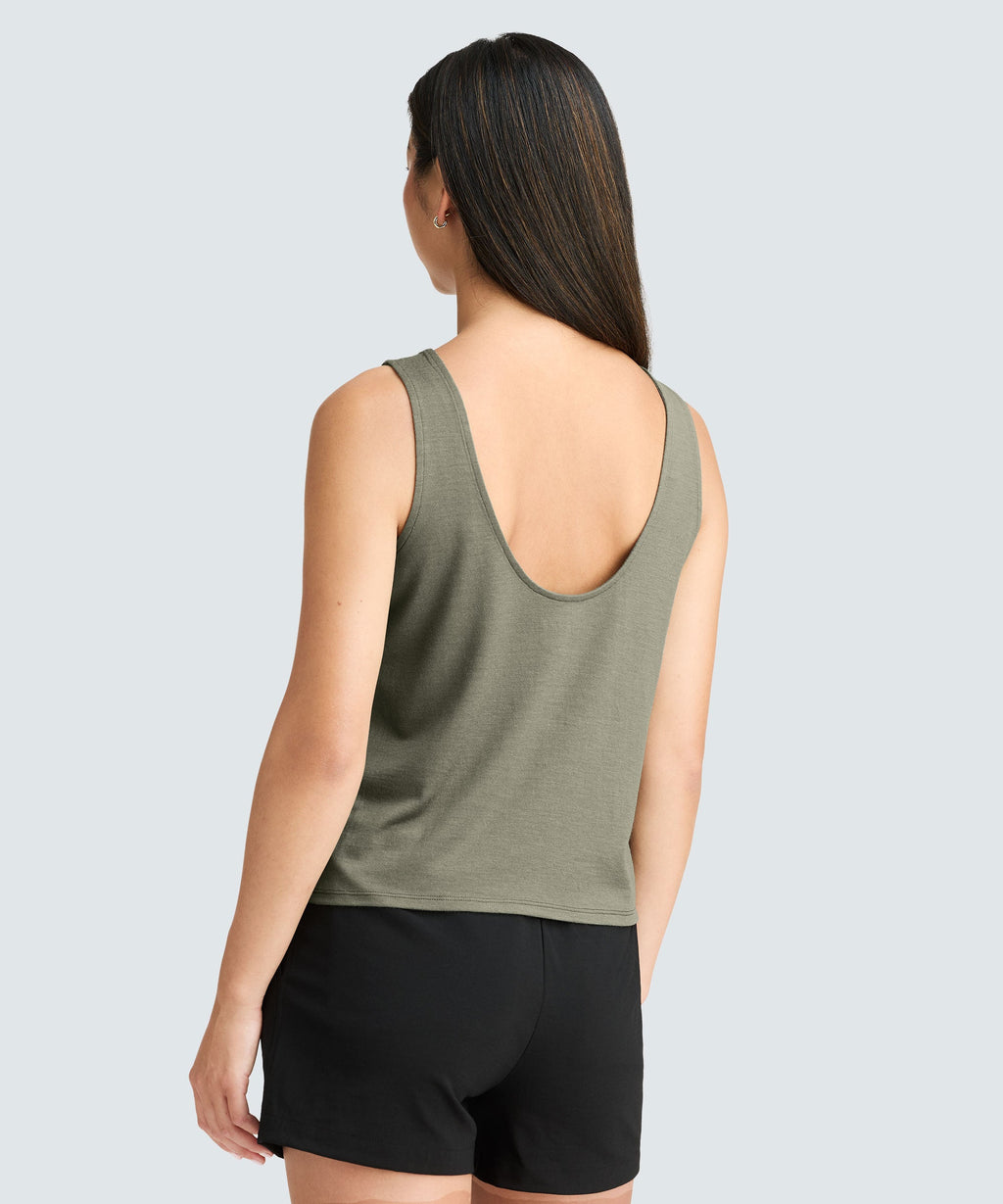 Women's Relaxed Merino Scoop Neck Tank