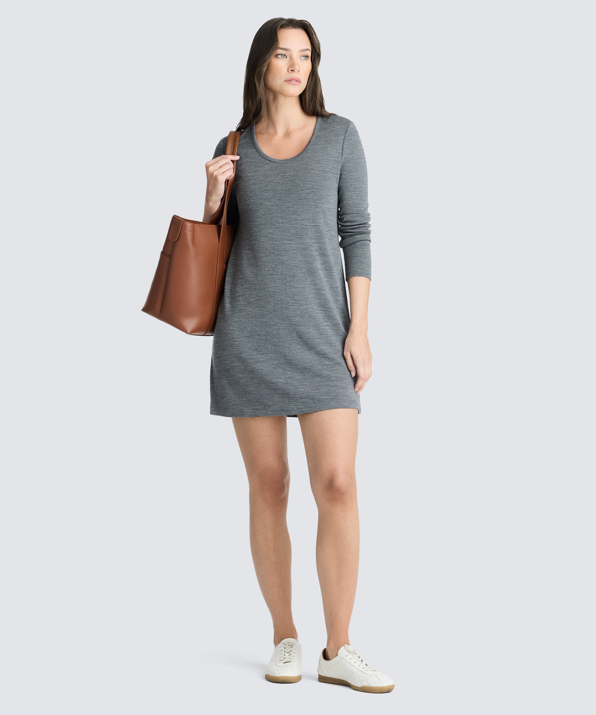 Women's Mini Merino Long Sleeve Dress