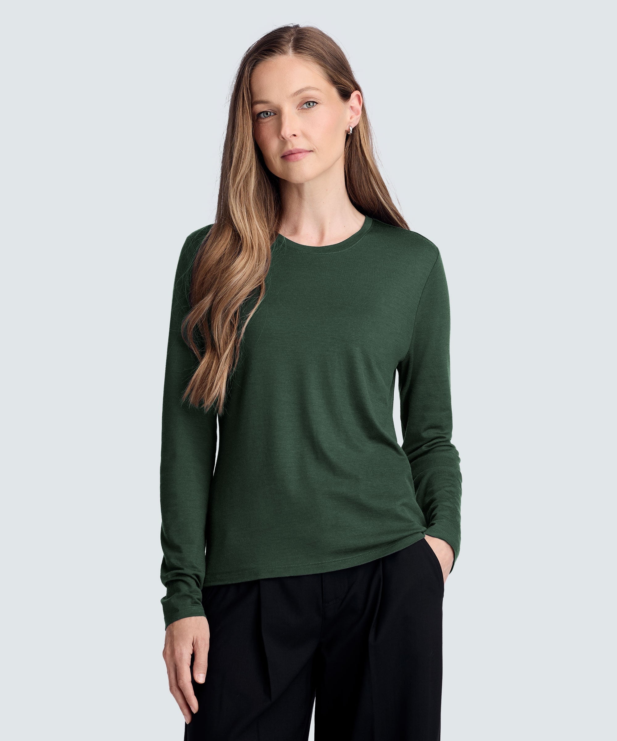 Women's Long Sleeve Merino Crew