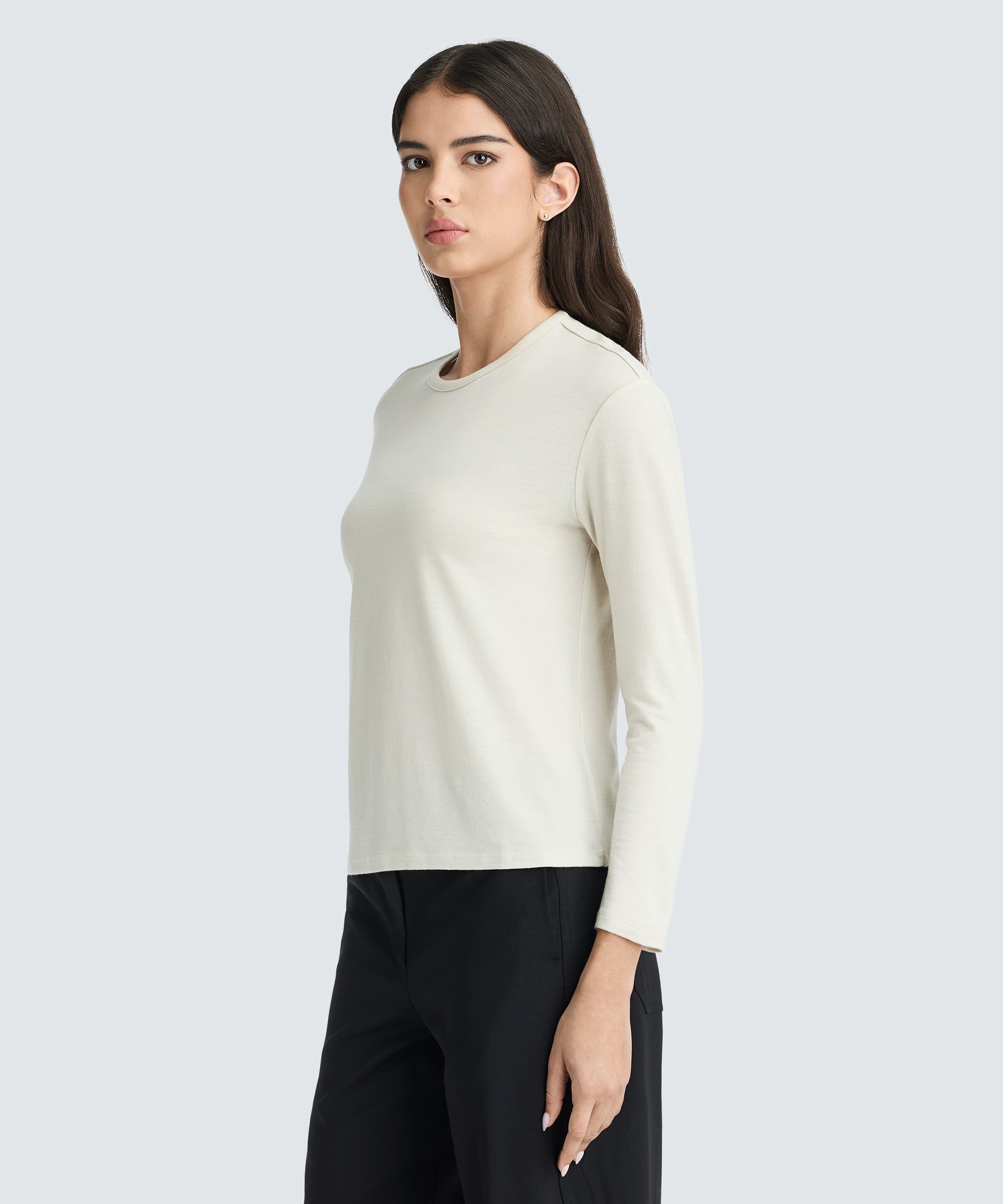 Women's Relaxed Long Sleeve Merino Crew