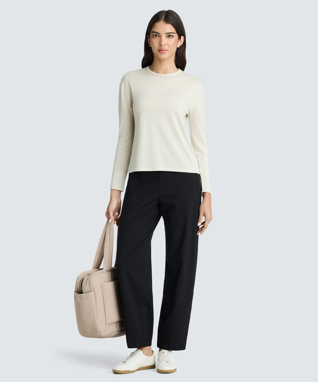 Women's Relaxed Long Sleeve Merino Crew