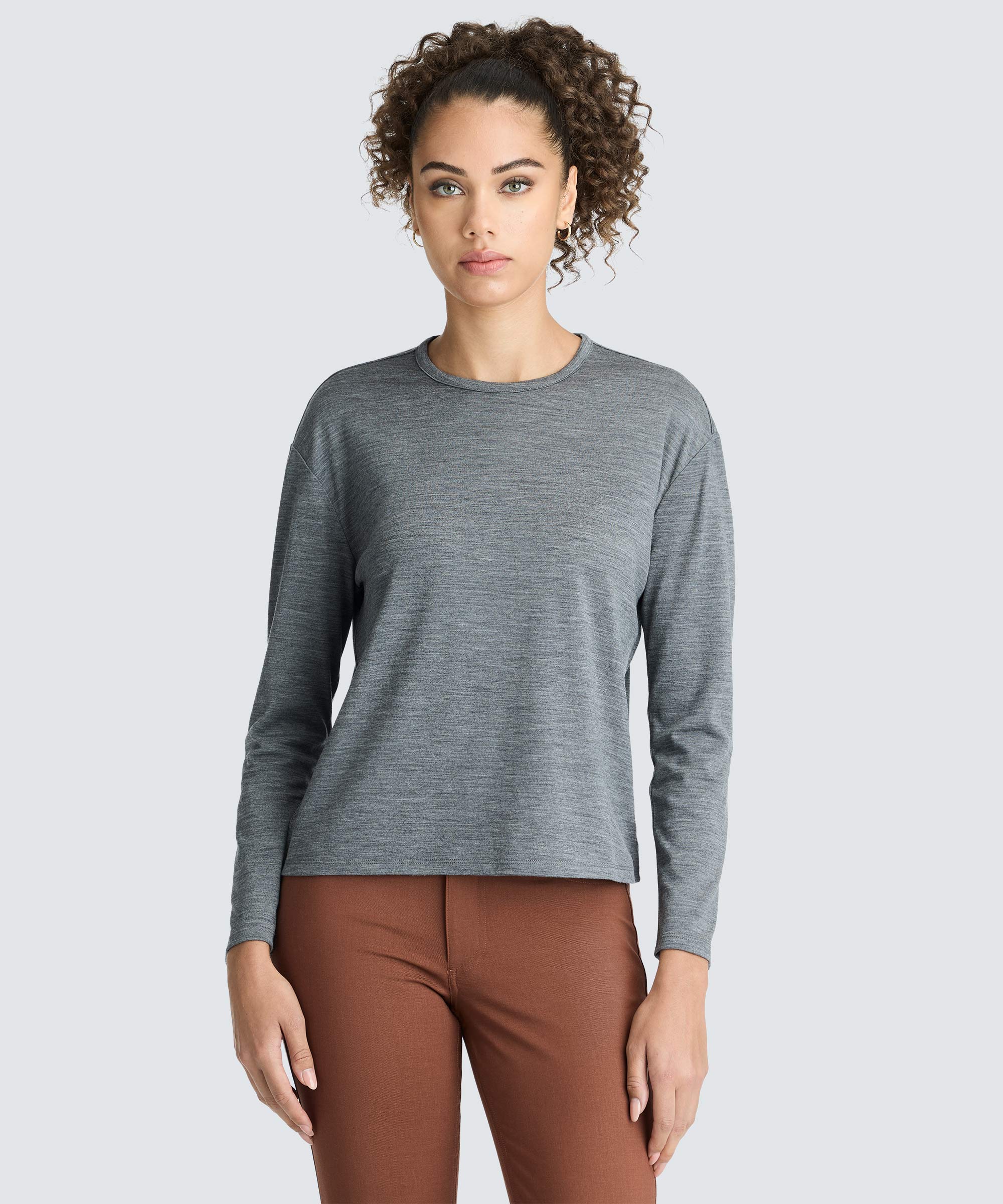 Women's Relaxed Long Sleeve Merino Crew