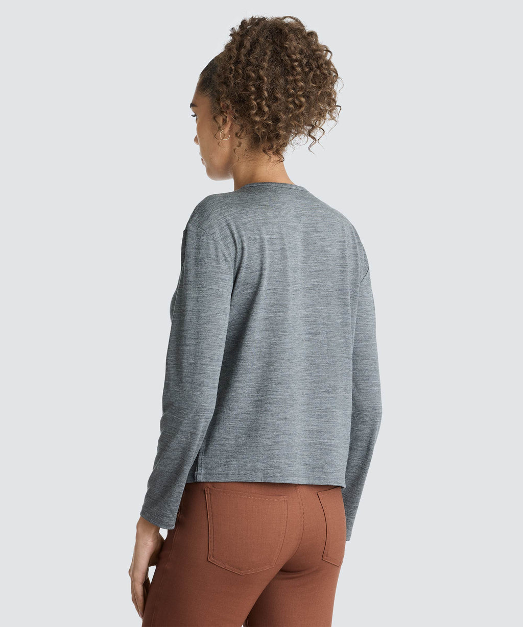 Women's Relaxed Long Sleeve Merino Crew