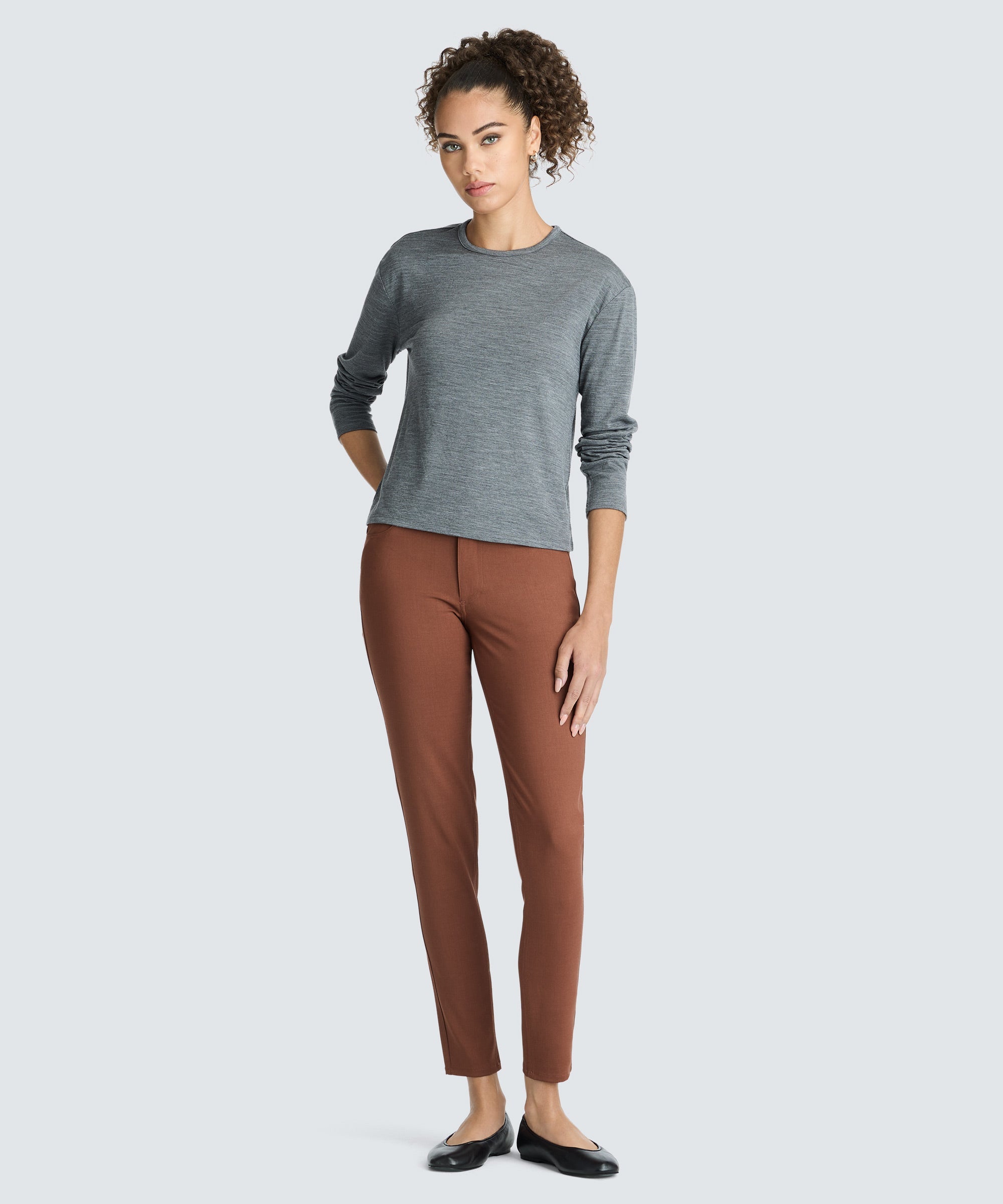 Women's Relaxed Long Sleeve Merino Crew