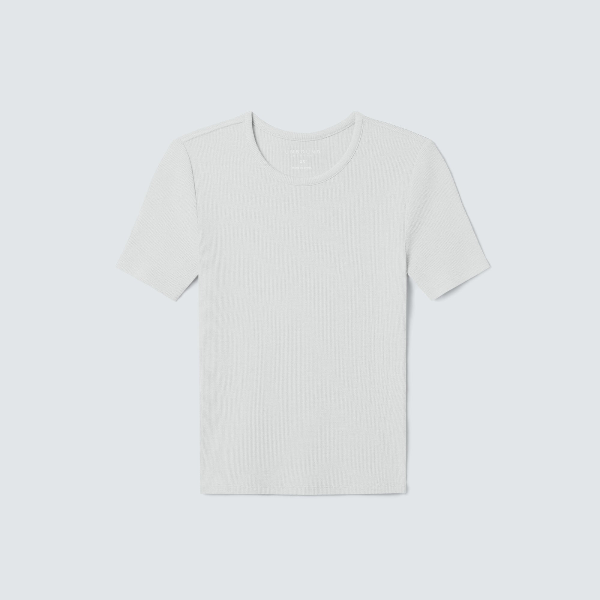 Women's Rib Fitted Crew Neck T-Shirt