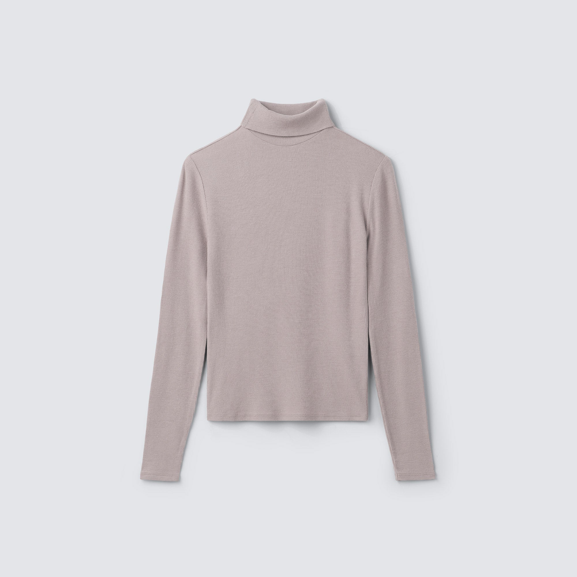 Women's Rib Turtle Neck Long Sleeve