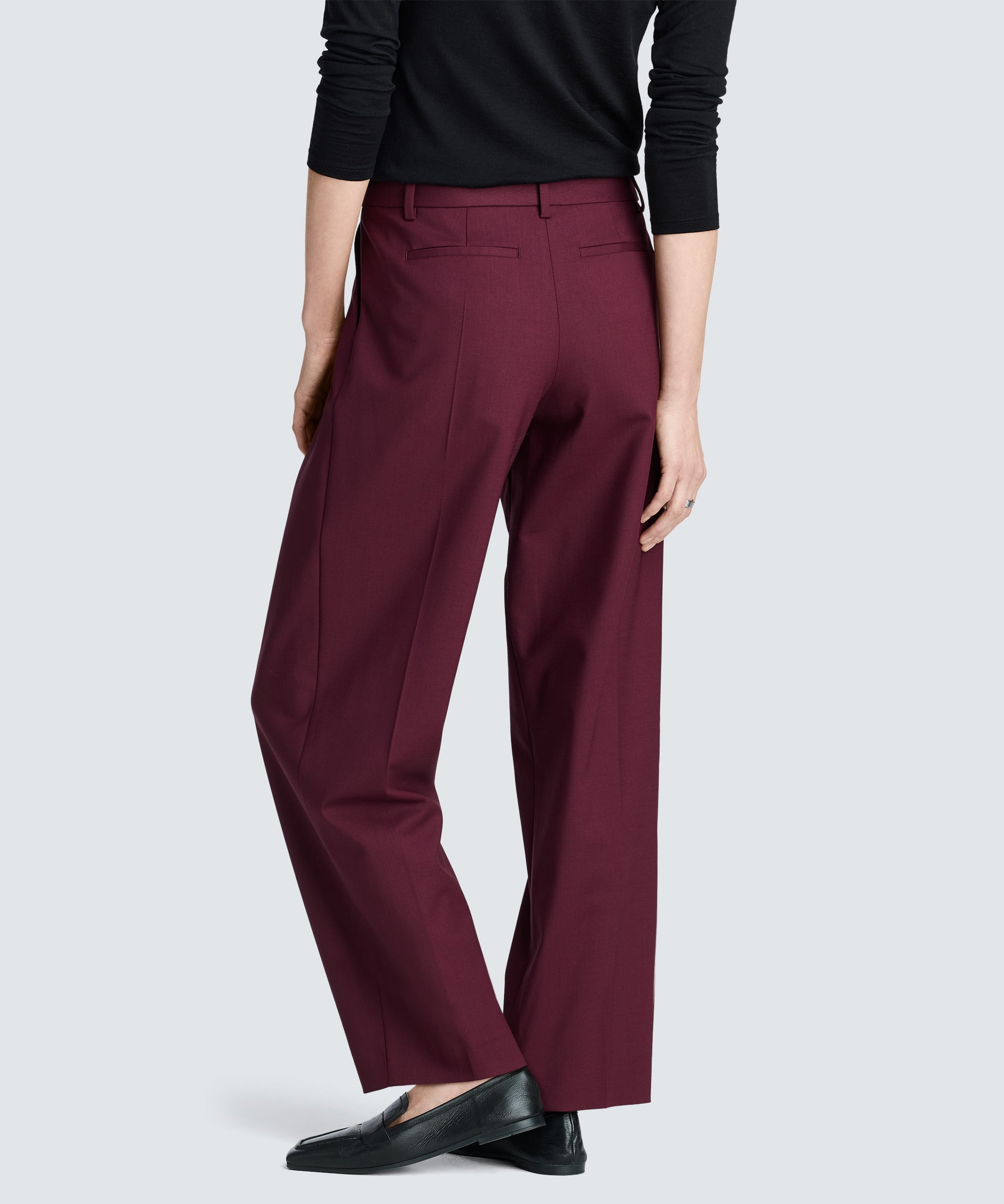 Women's Wide Leg Merino Travel Trouser