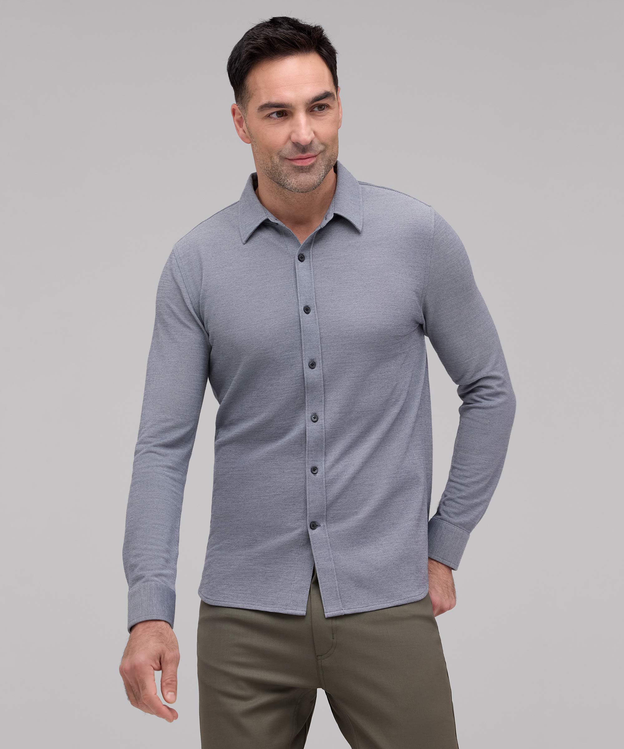 Men's Merino Button-Up