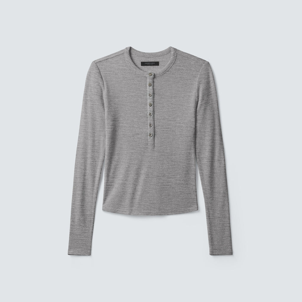 Women's Merino Rib Henley