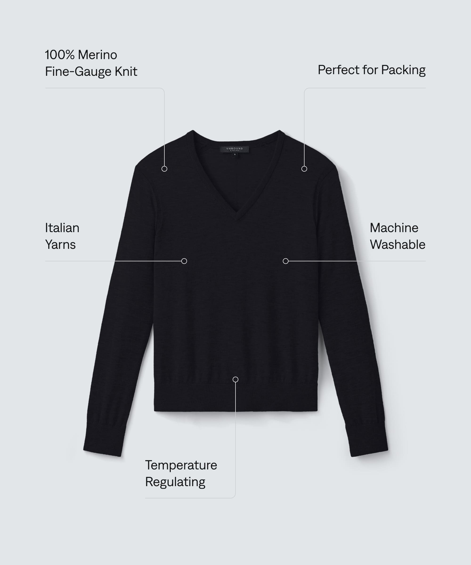 Women's Merino V-Neck Sweater