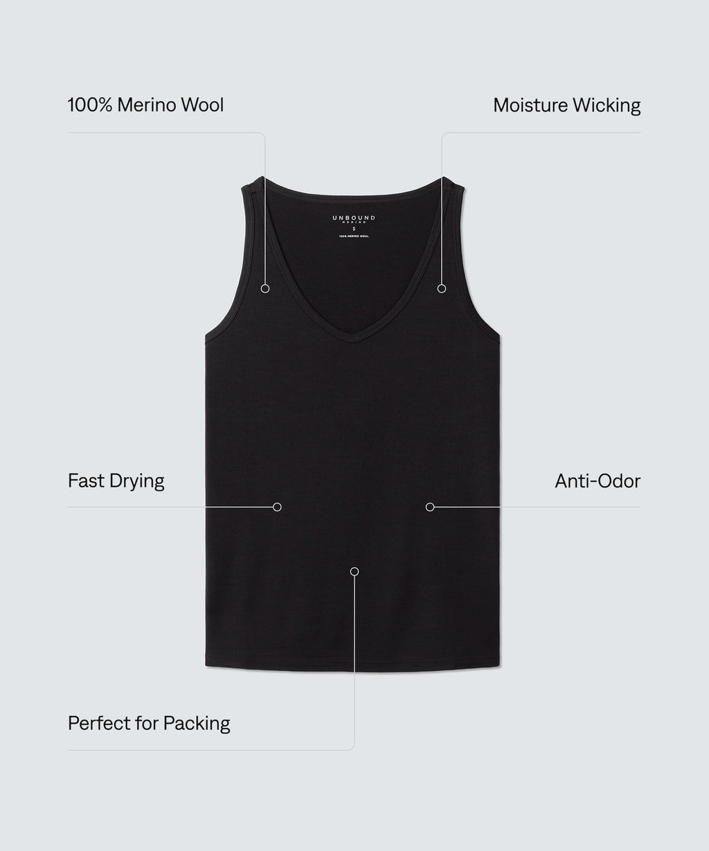 Women's Relaxed Merino V-Neck Tank