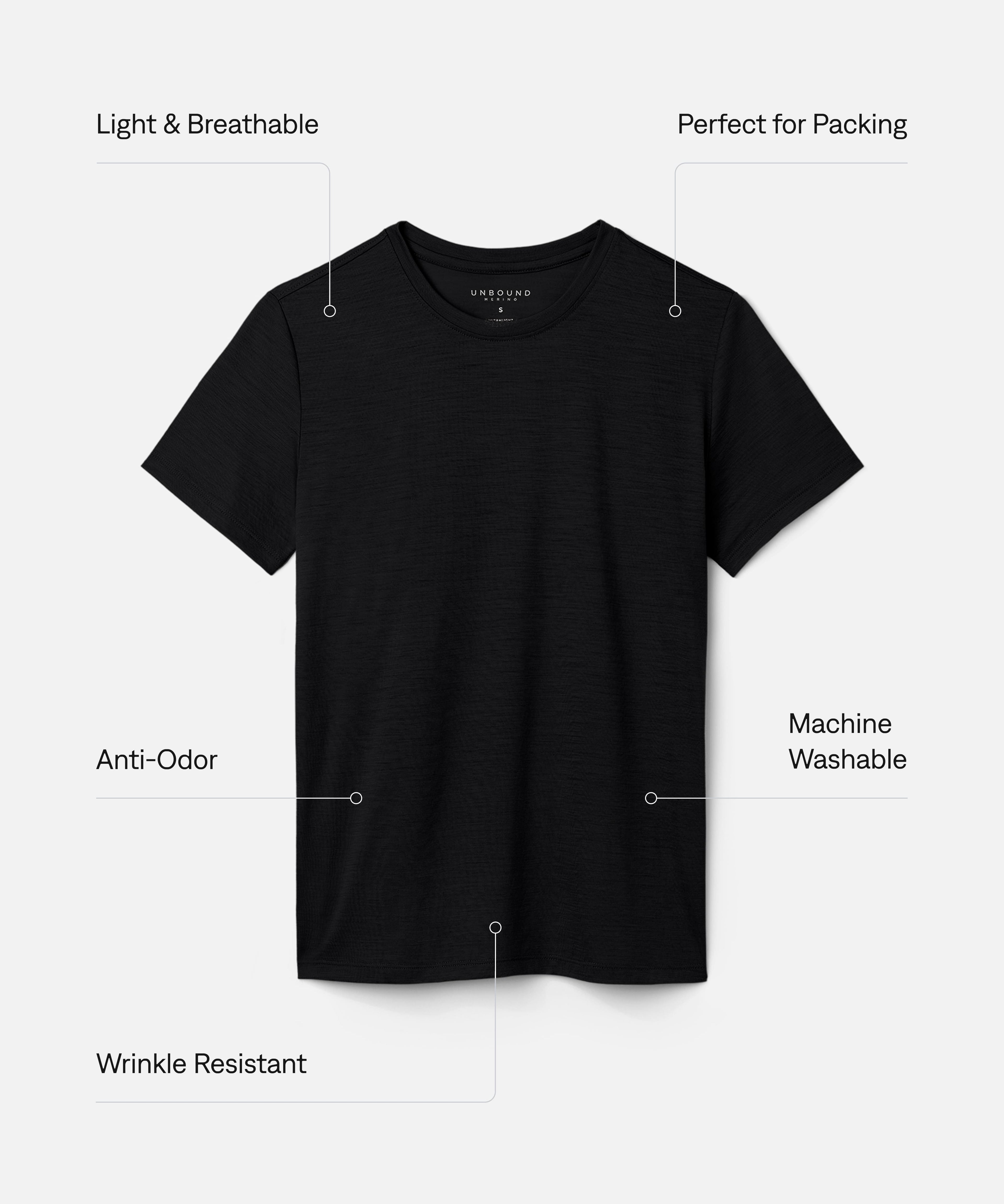 Women's Ultralight Merino Crew T-Shirt