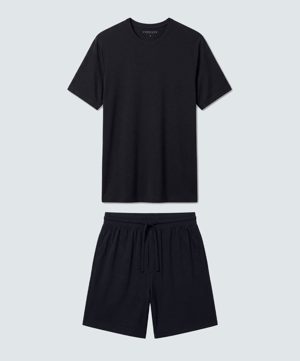 Men's Ultrafine Sleep T-Shirt + Shorts Bundle