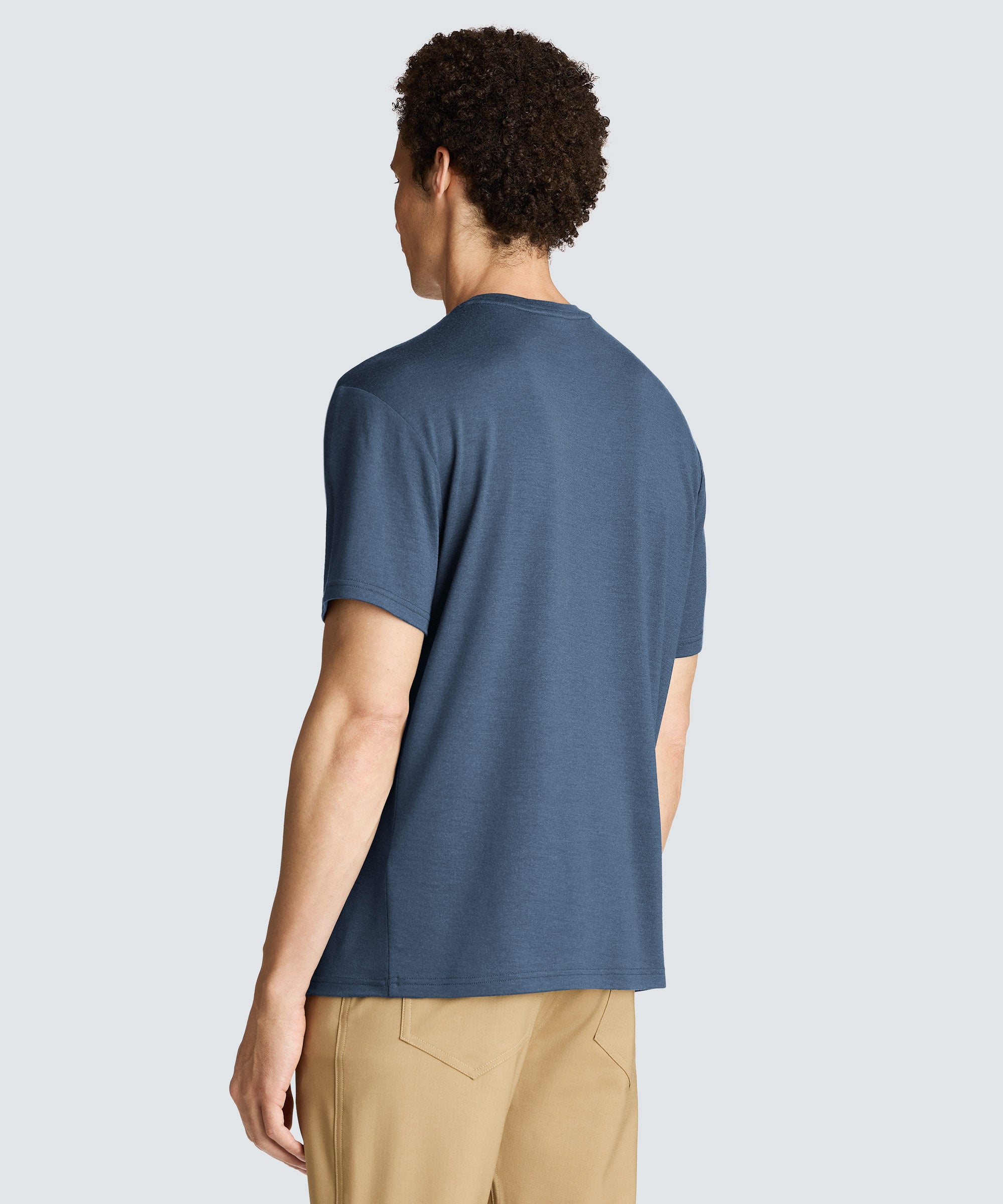 Men's Relaxed Merino Crew Neck T-Shirt