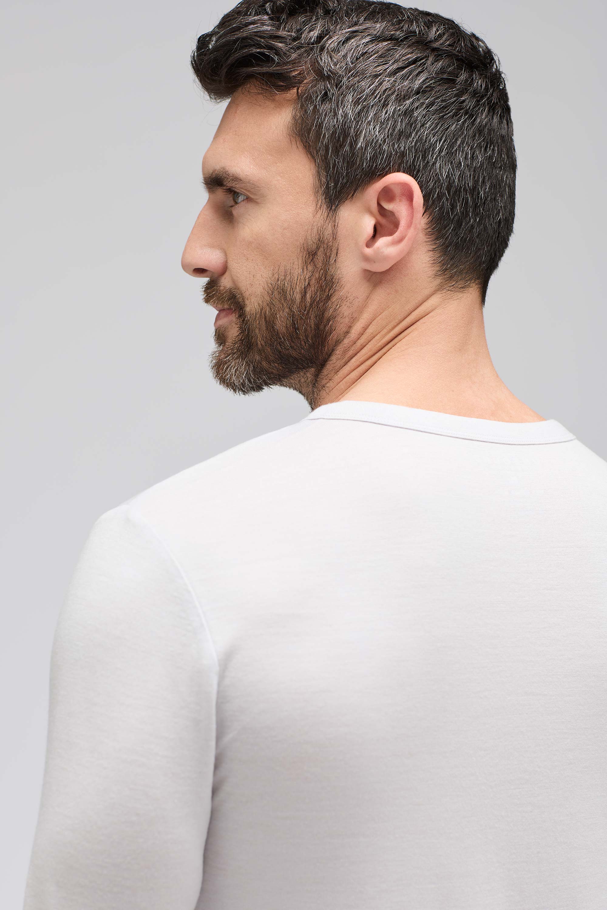 Men's Long Sleeve Merino Henley
