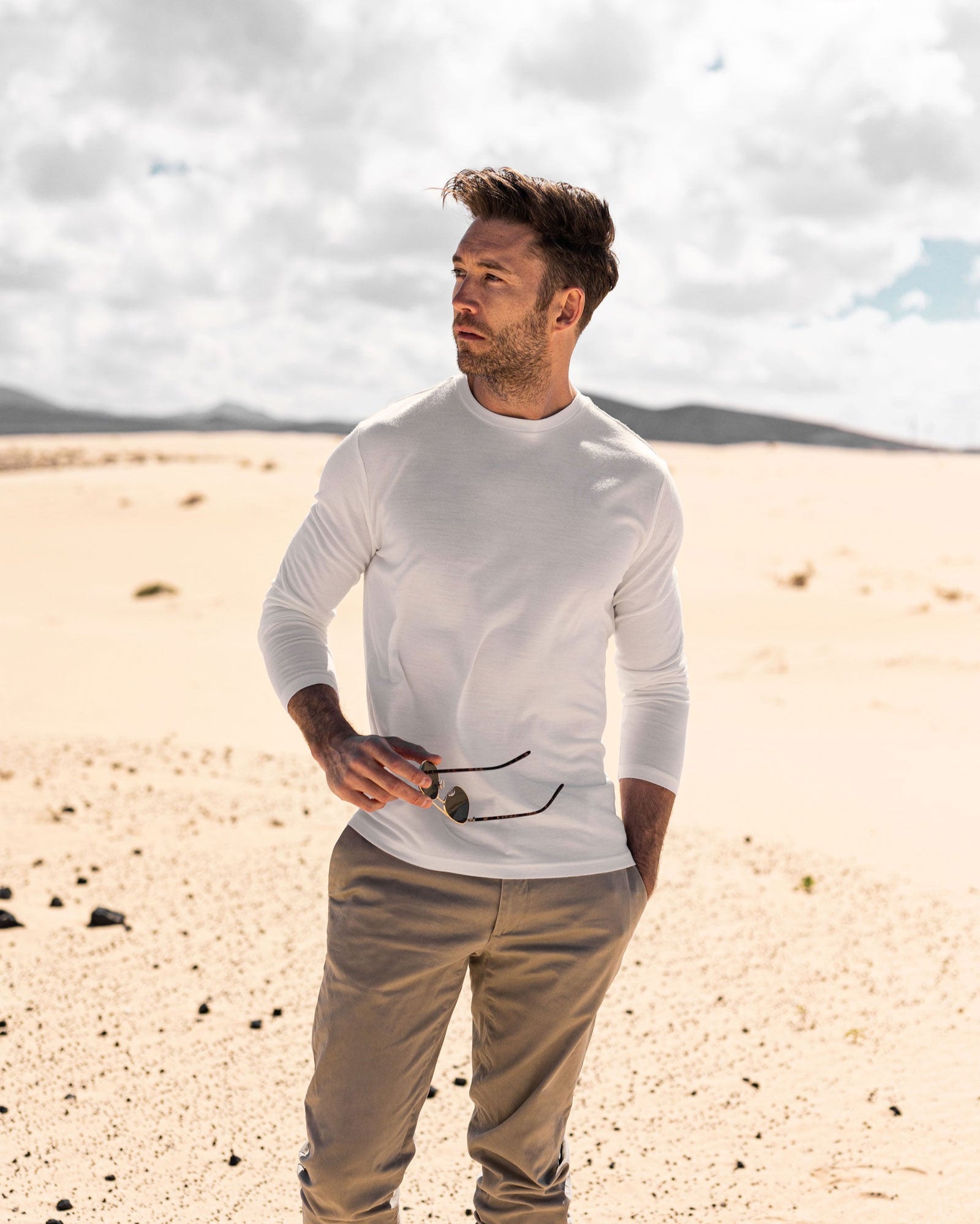 Men's Long Sleeve Merino Crew