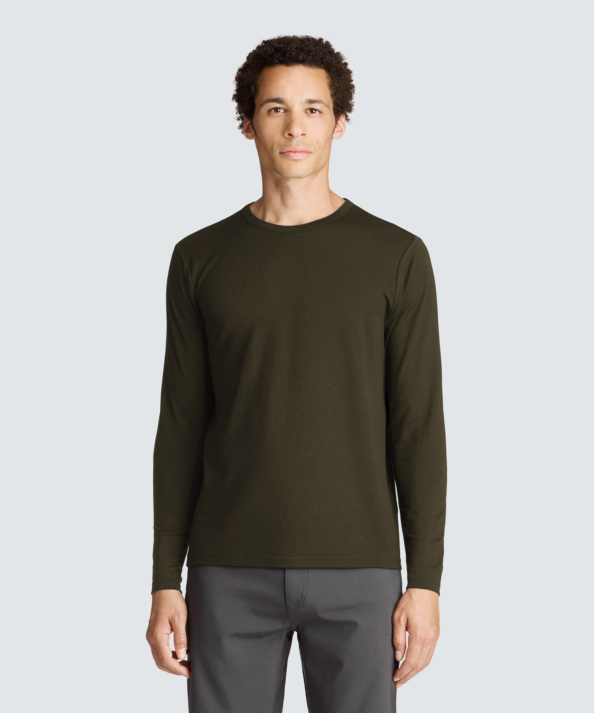 Men's Long Sleeve Merino Crew