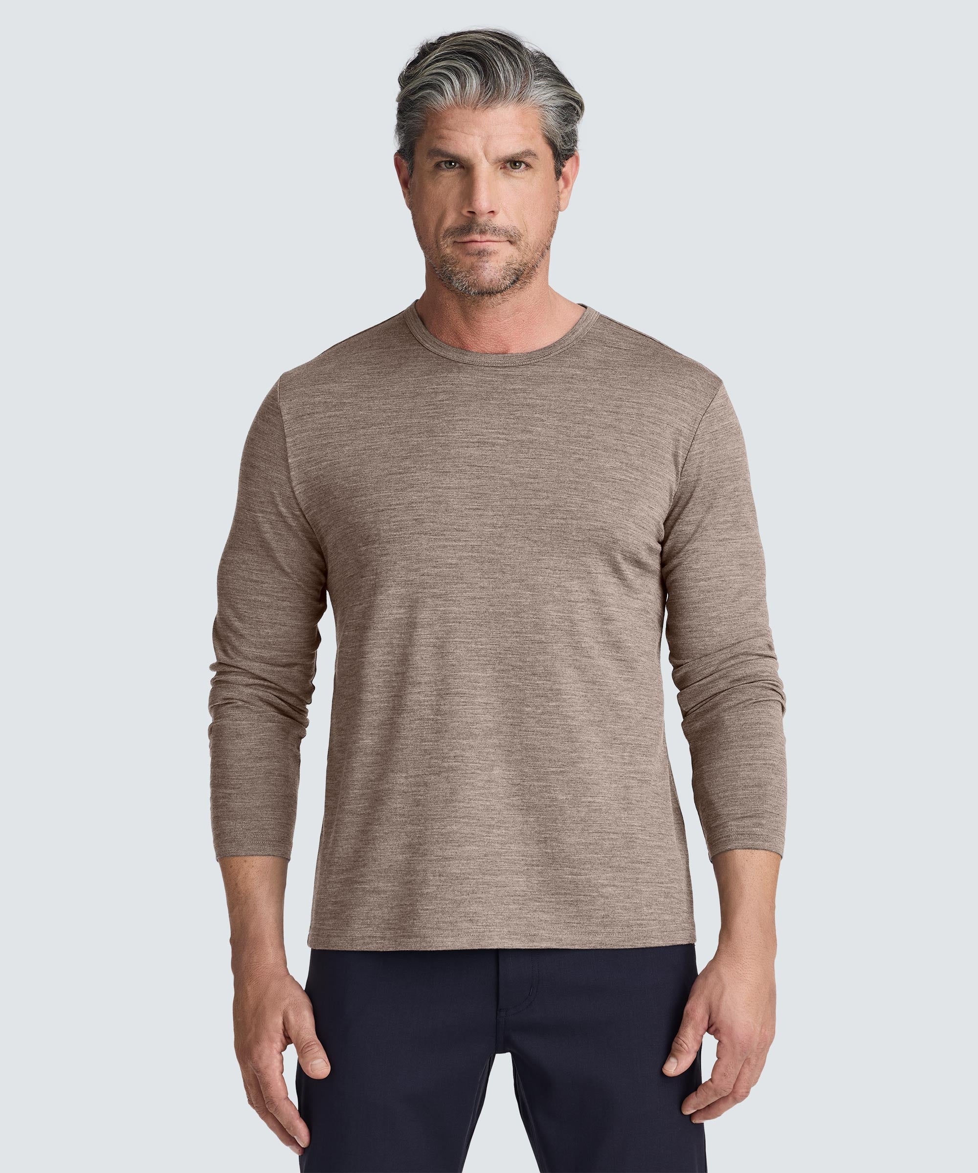 Men's Long Sleeve Merino Crew