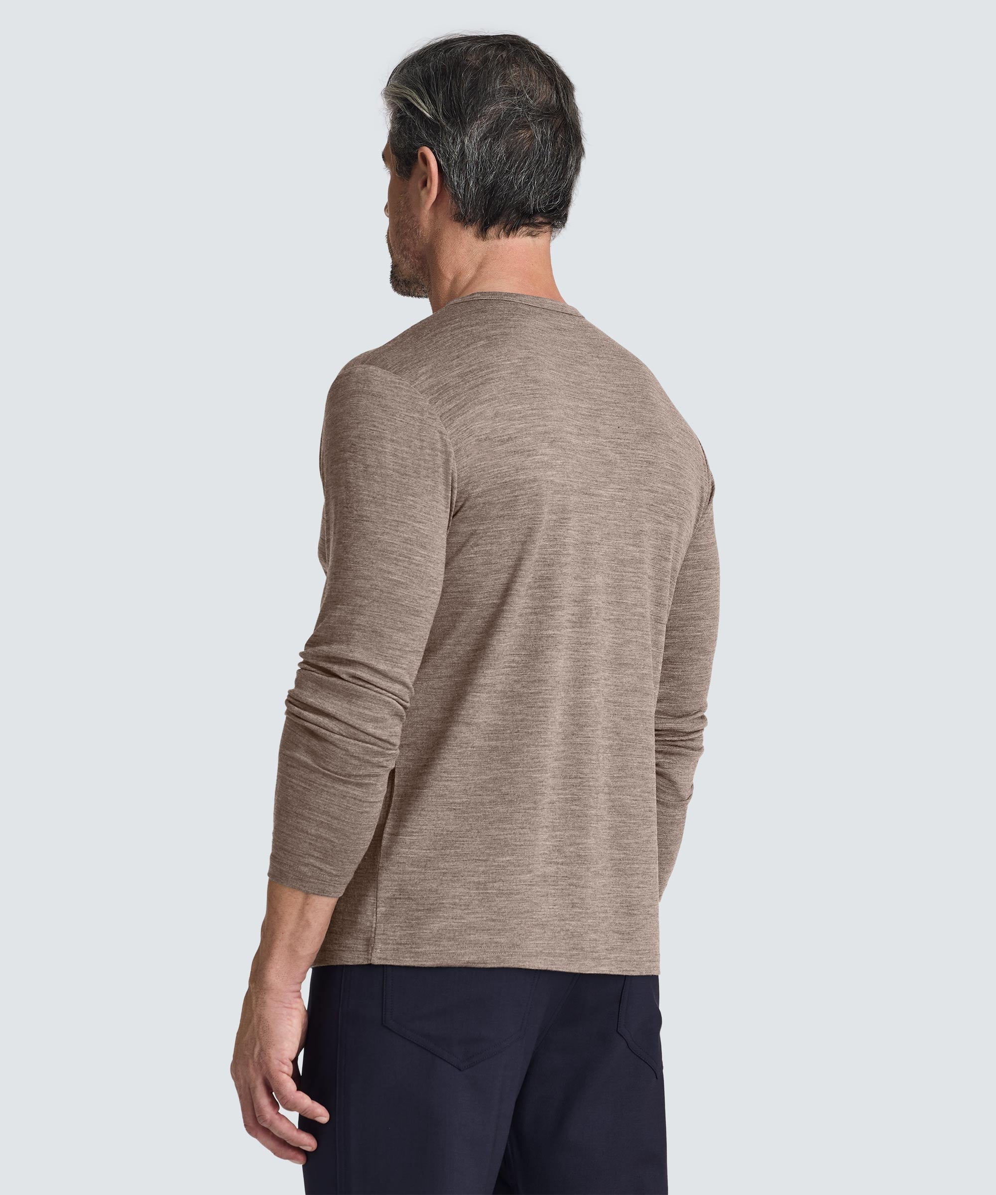 Men's Long Sleeve Merino Crew