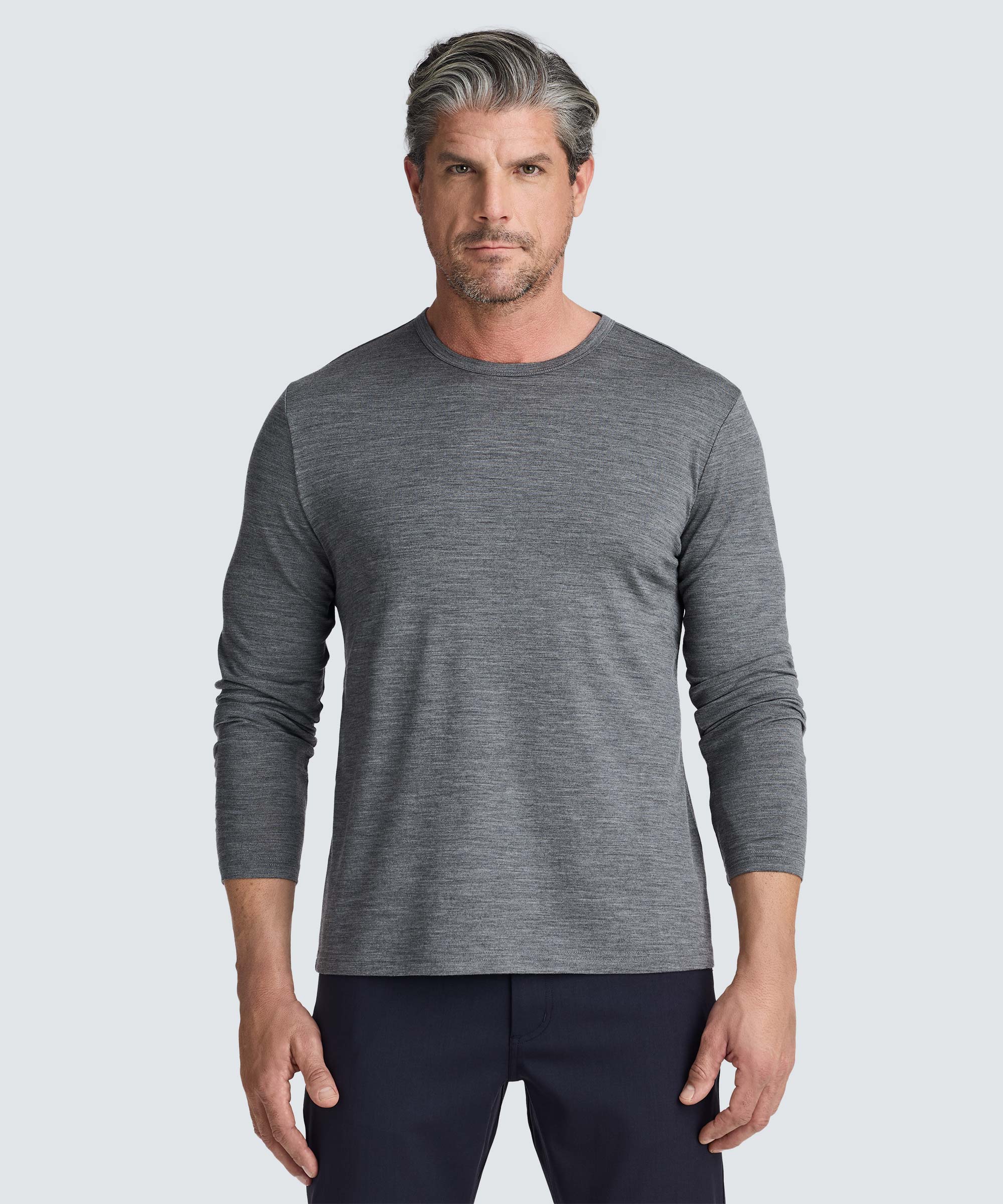 Men's Long Sleeve Merino Crew
