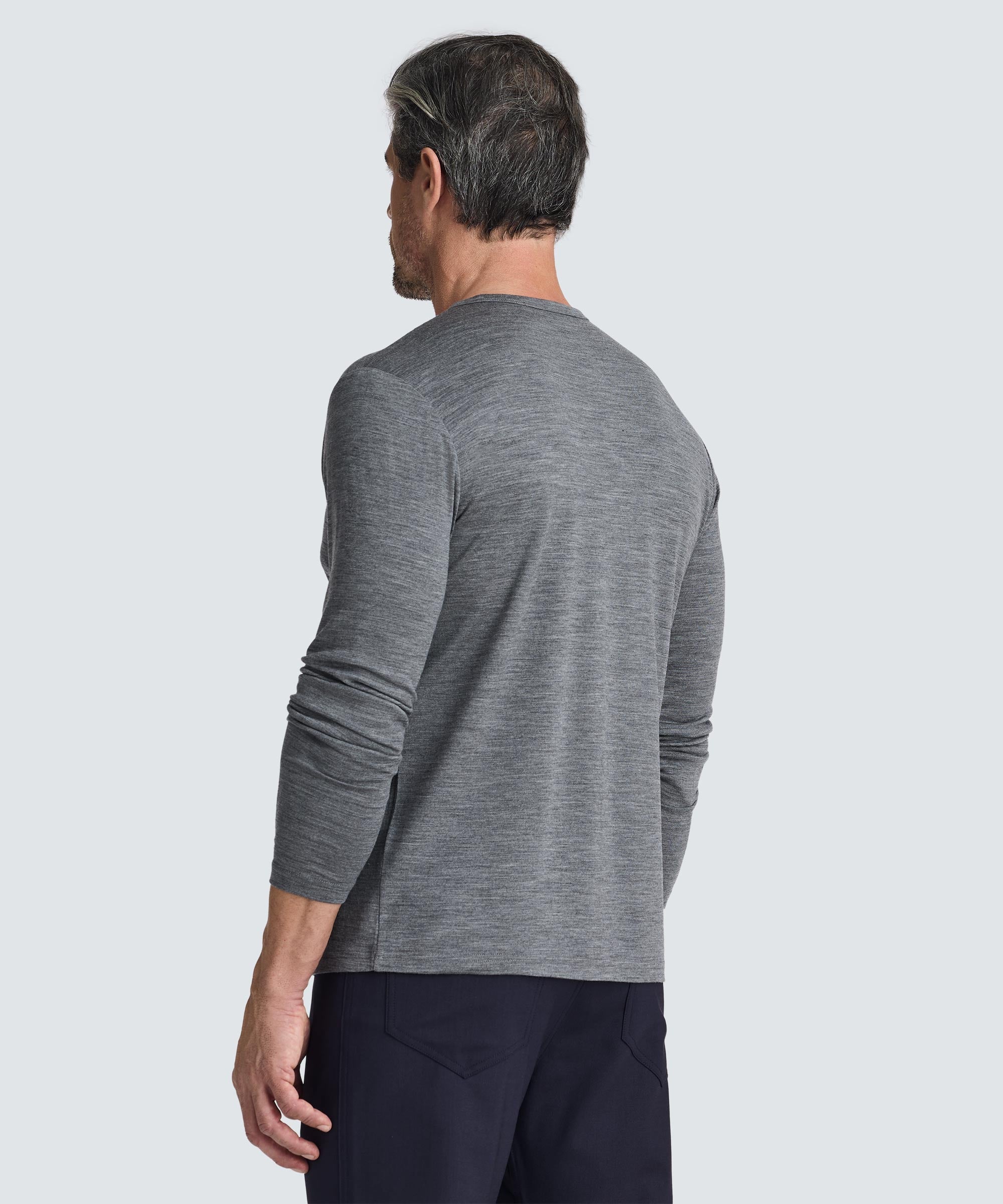 Men's Long Sleeve Merino Crew