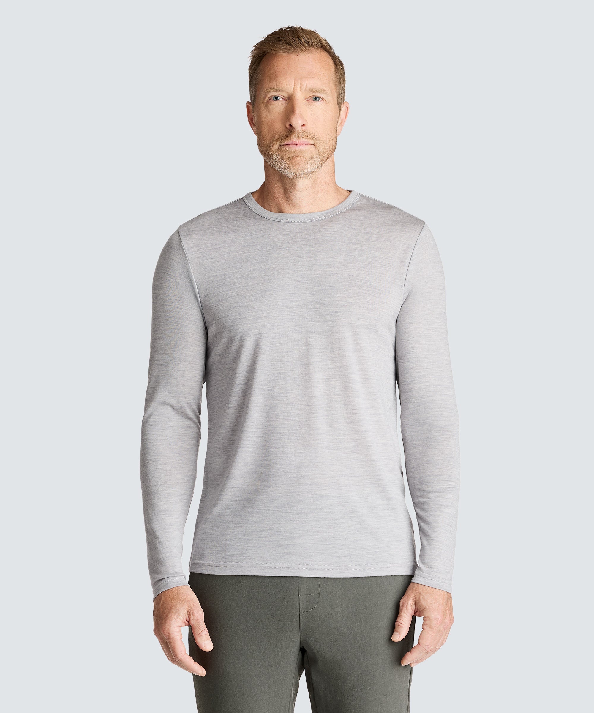 Men's Long Sleeve Merino Crew