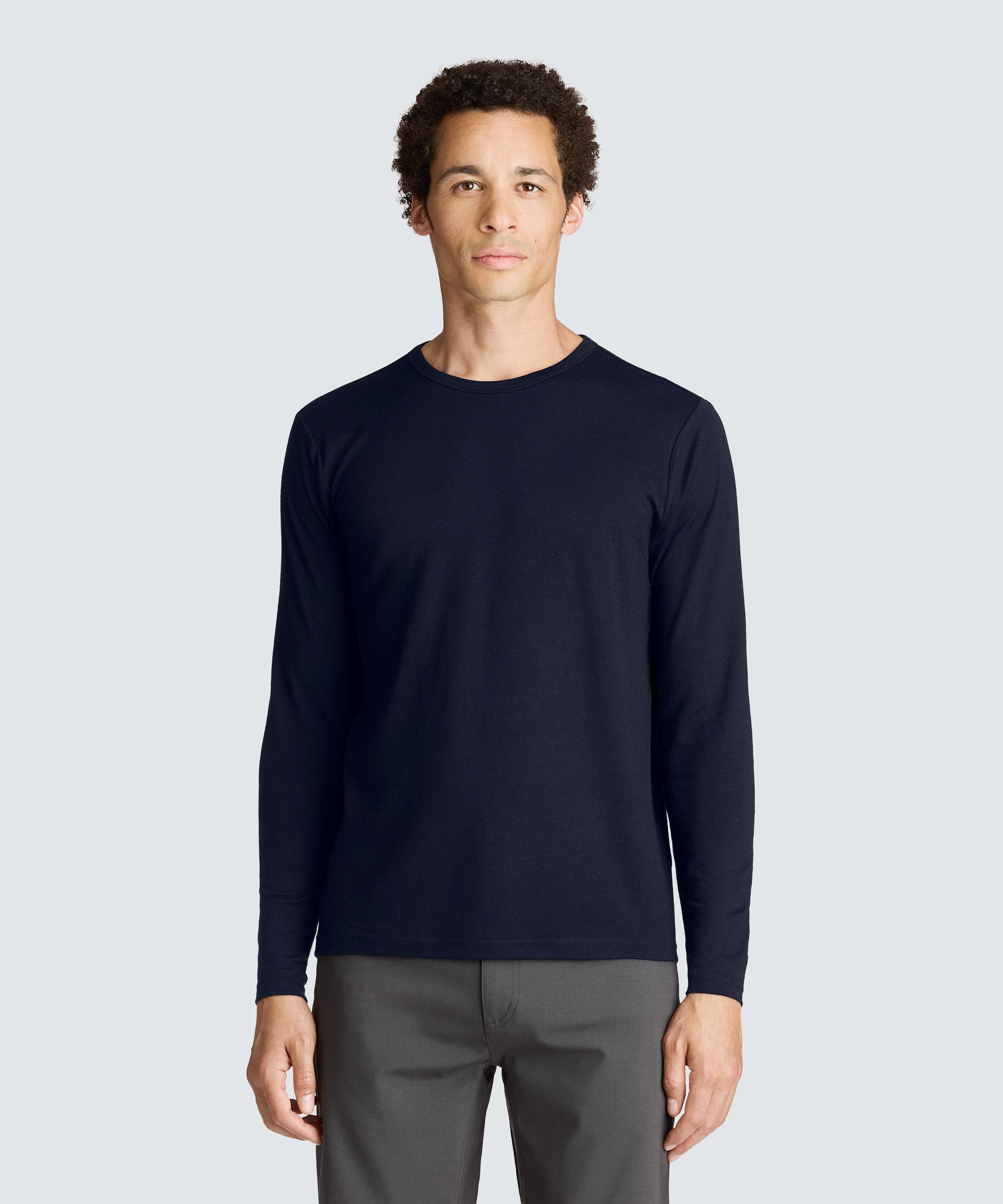 Men's Tall Long Sleeve Merino Crew