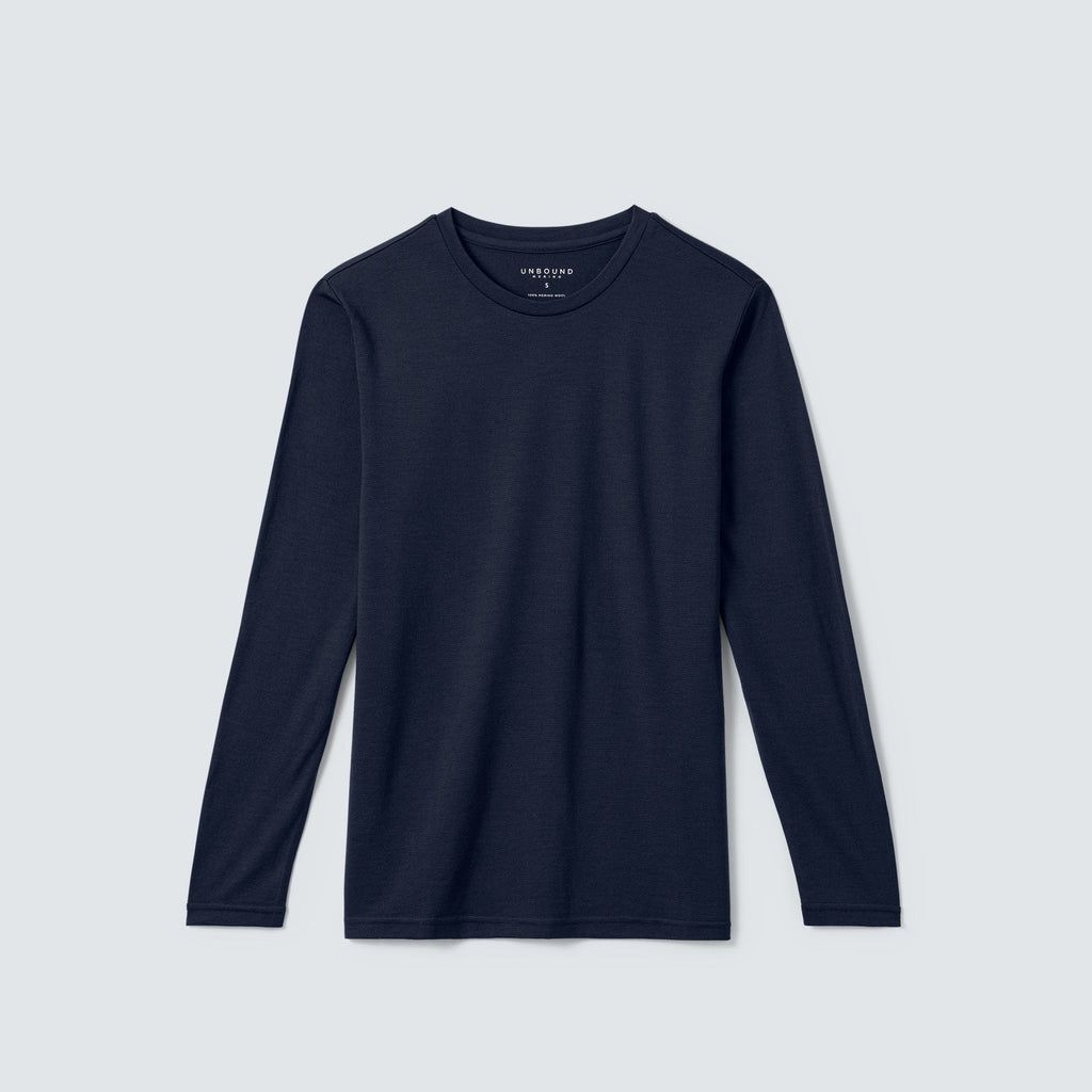 Men's Long Sleeve Merino Crew