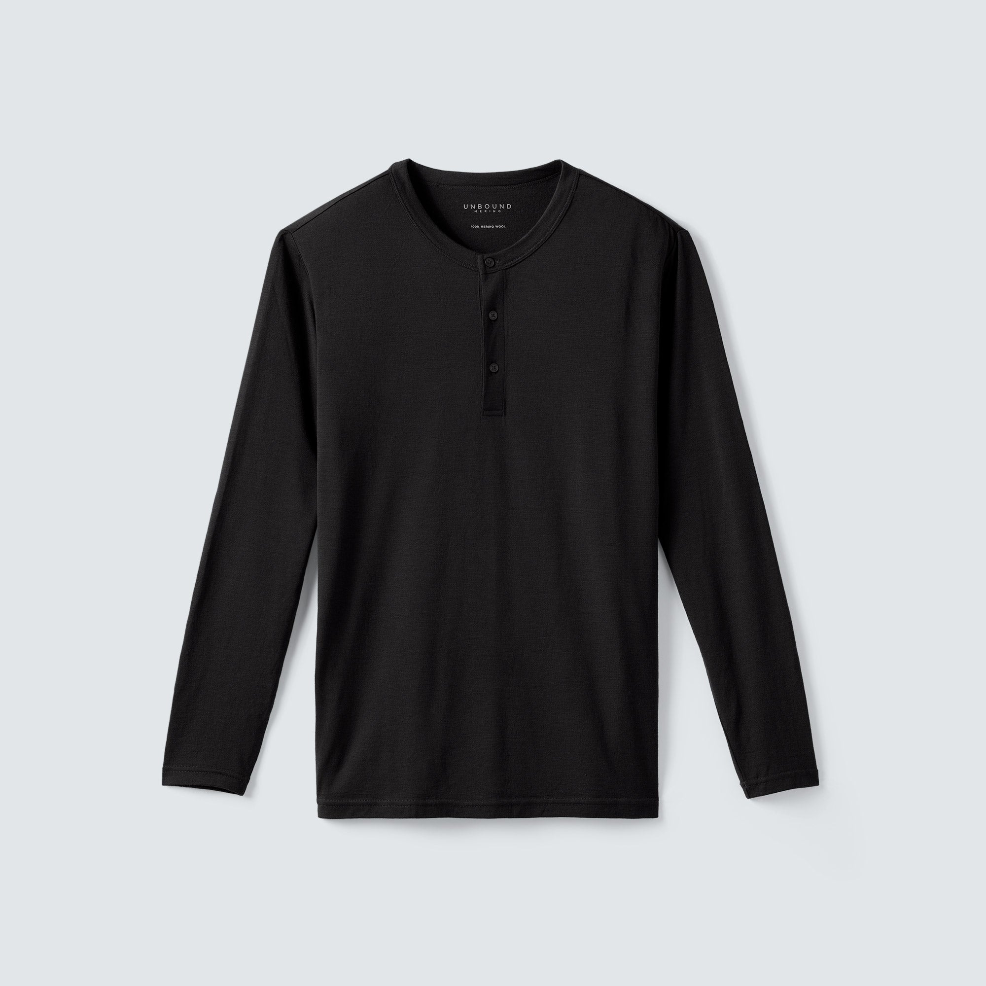 Men's Long Sleeve Merino Henley