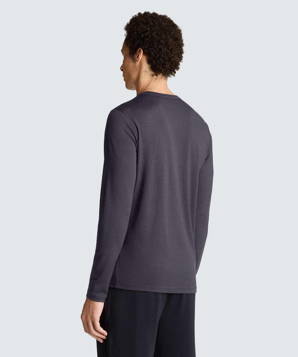 Men's Long Sleeve Merino Henley