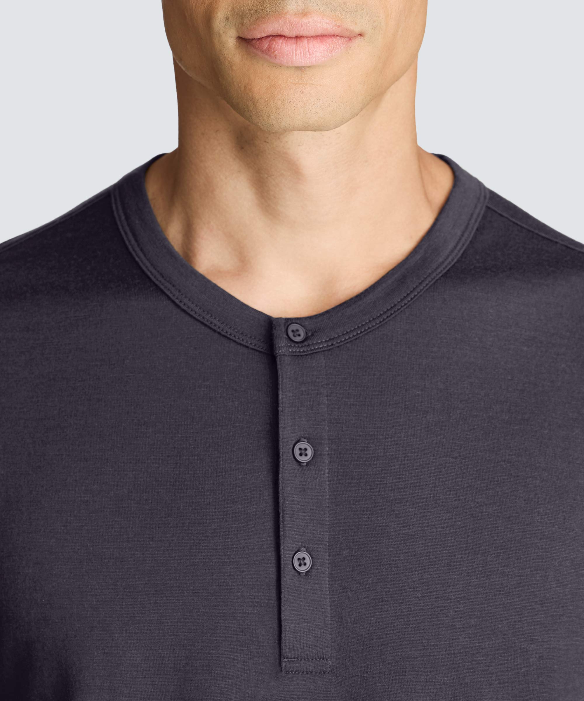Men's Long Sleeve Merino Henley