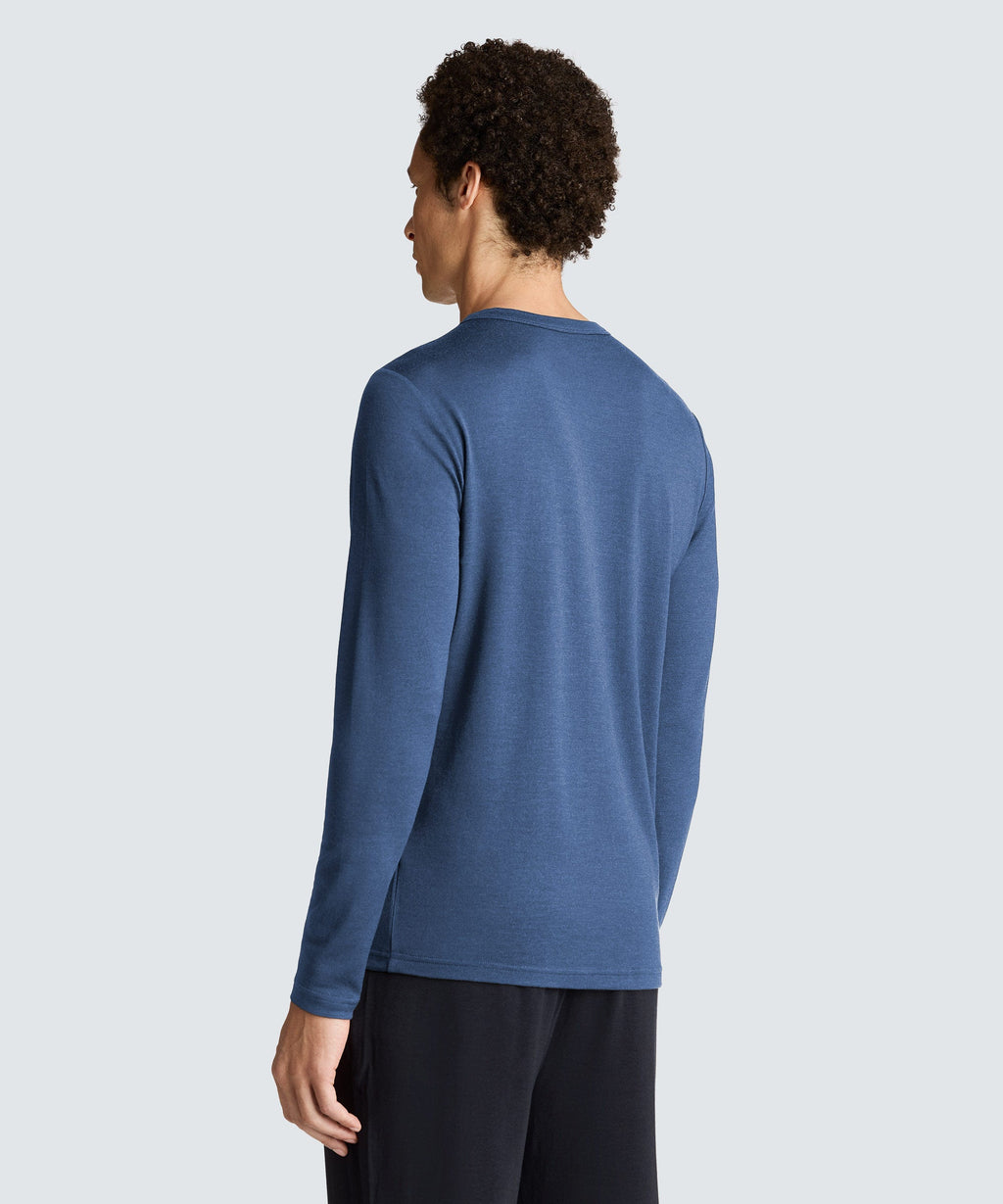 Men's Long Sleeve Merino Henley