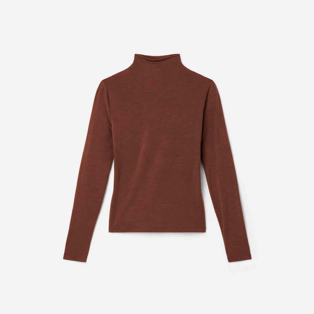 Women's Merino Mock Neck Top