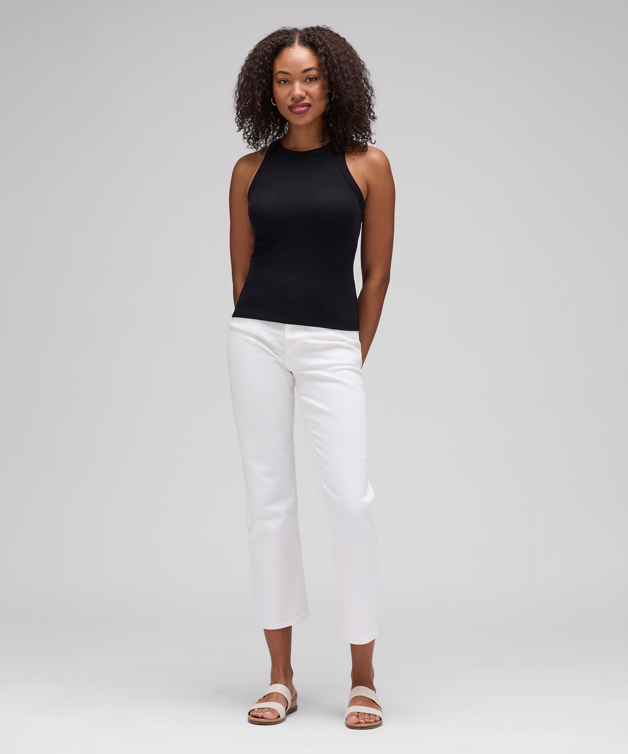 Women's Merino Rib Racer Tank