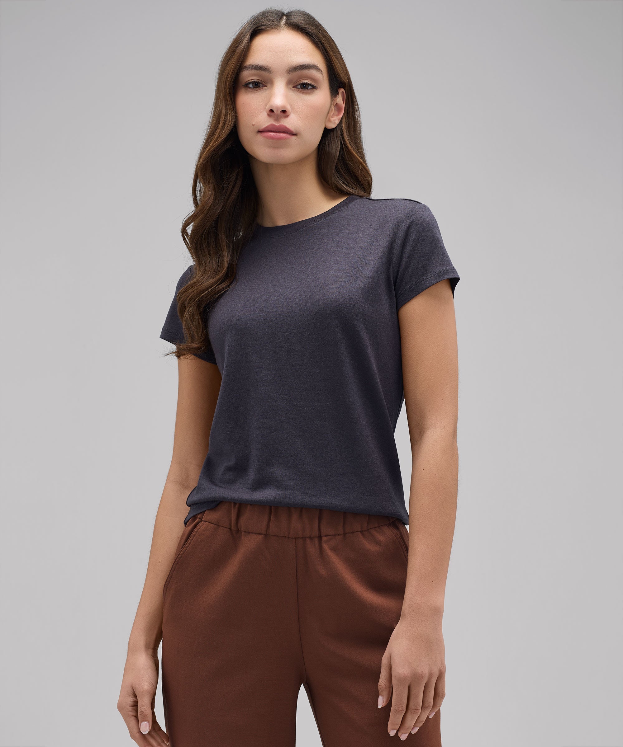 Women's Slim Merino Crew Neck T-Shirt