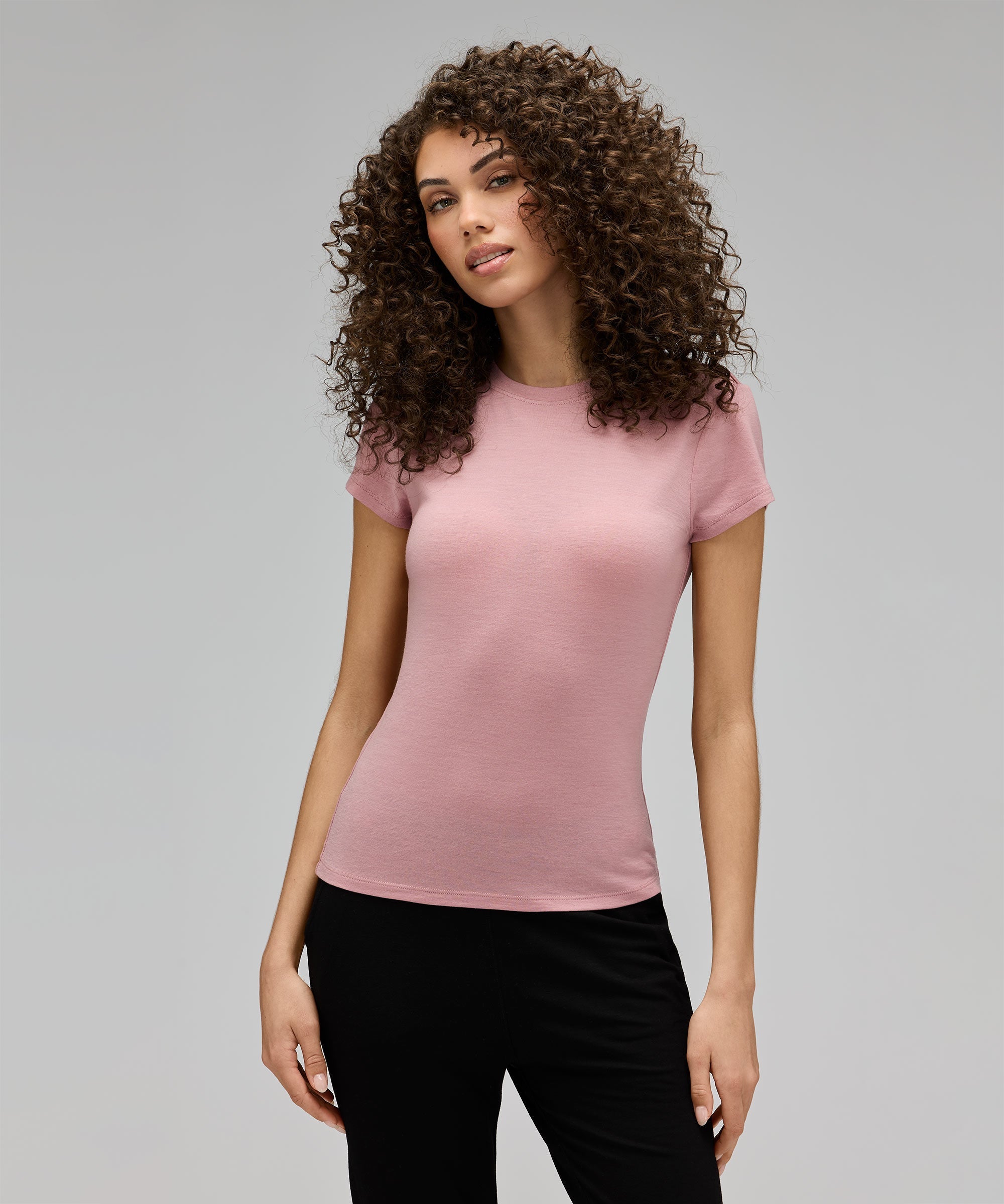 Women's Slim Merino Crew Neck T-Shirt
