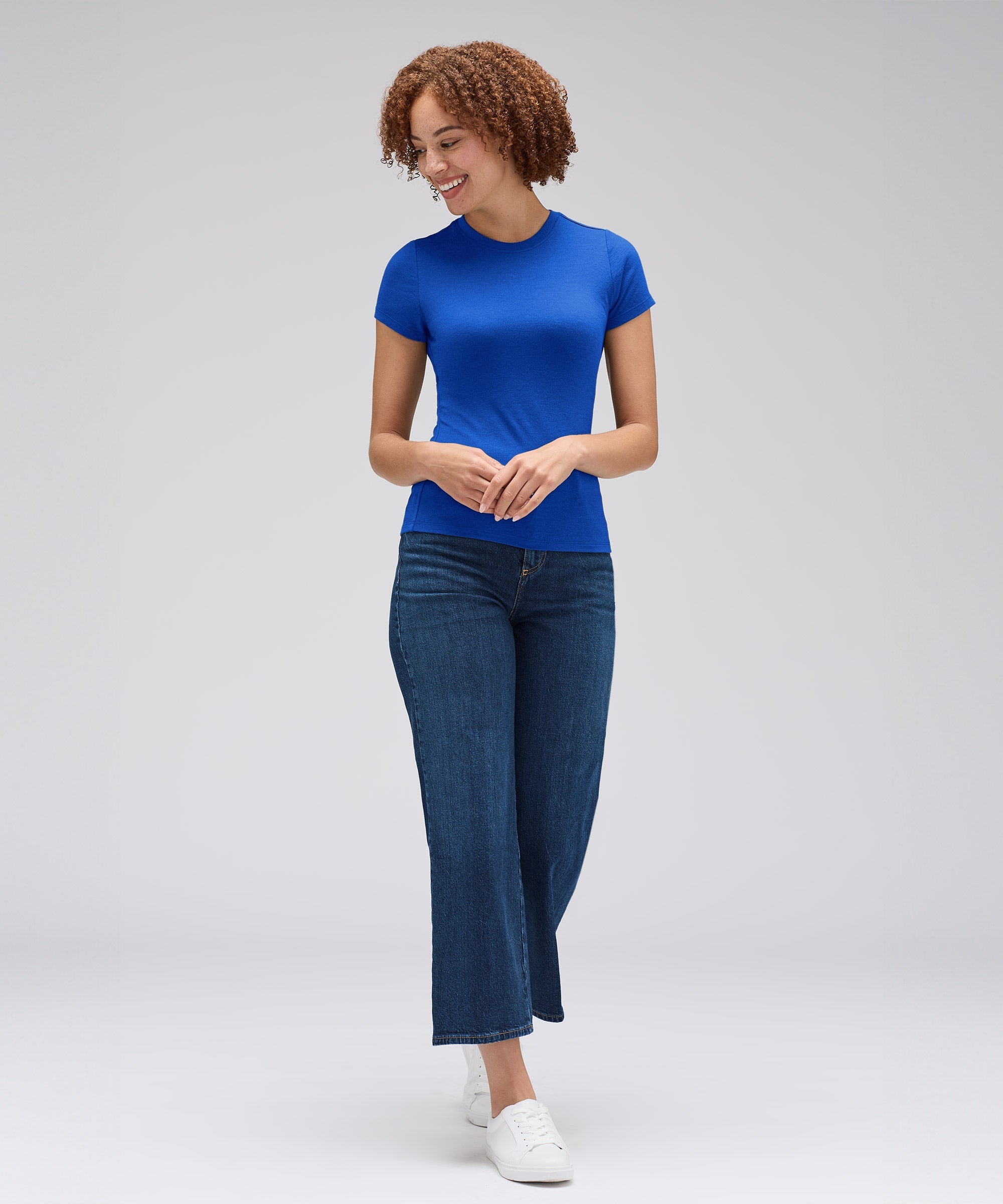 Women's Slim Merino Crew Neck T-Shirt