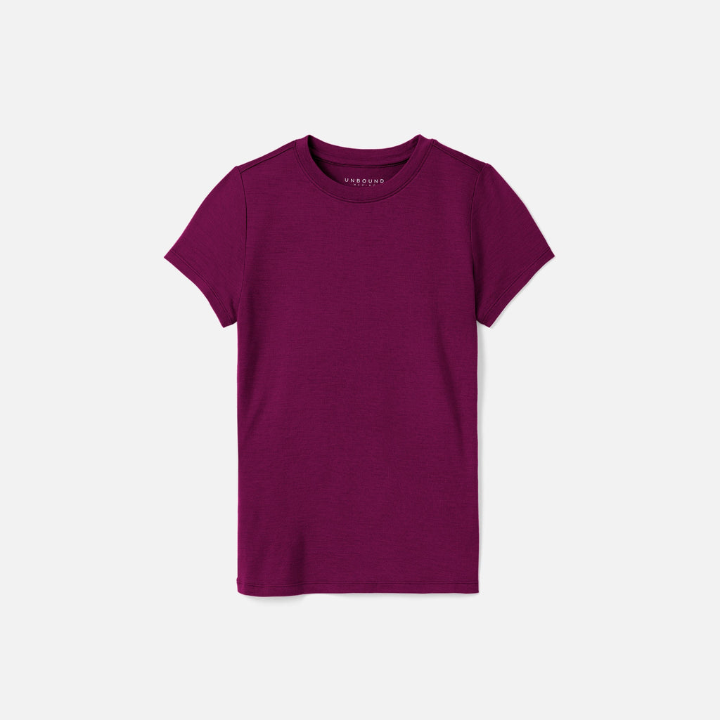 Women's Slim Merino Crew Neck T-Shirt
