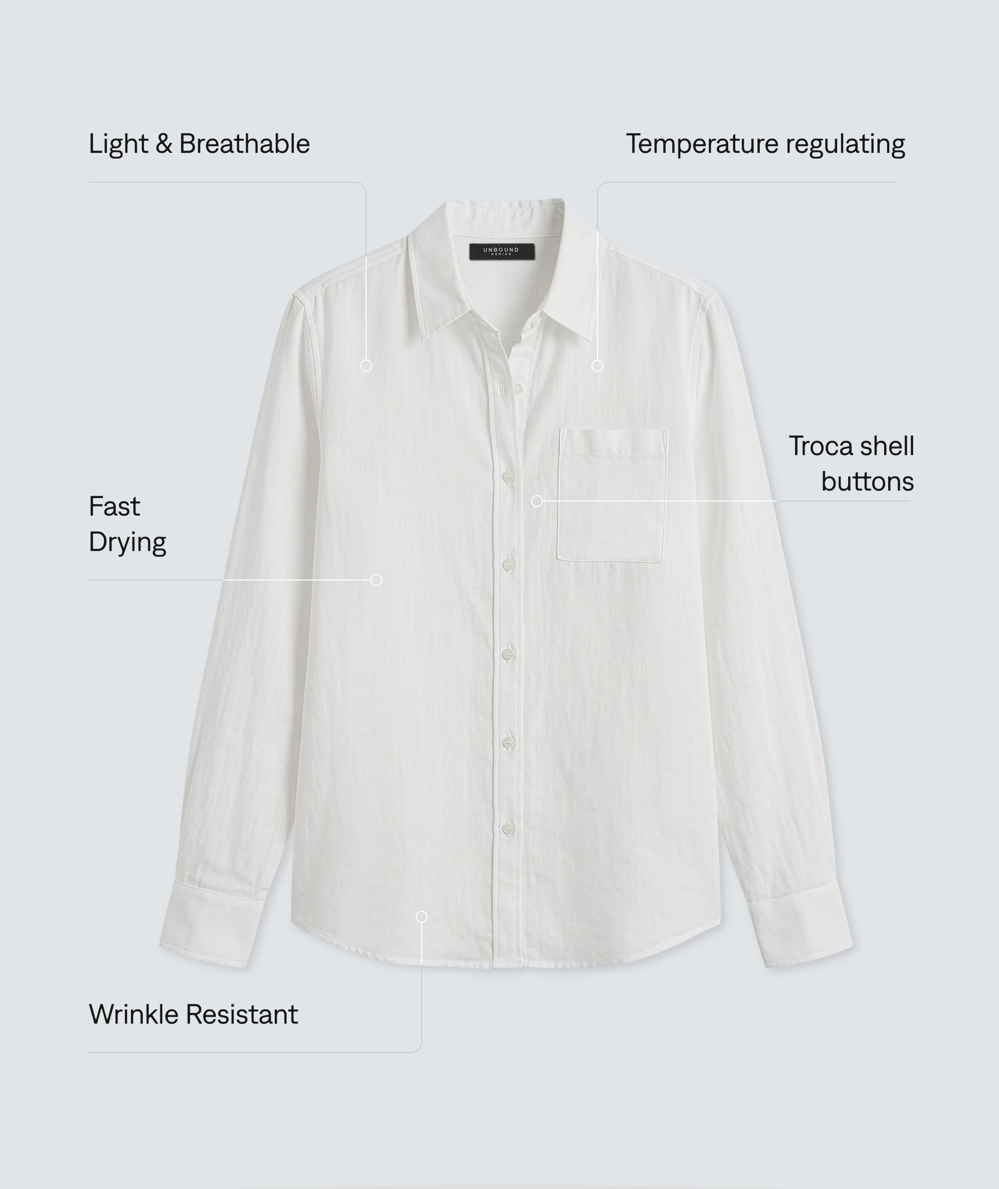 Women's Merino Linen Shirt