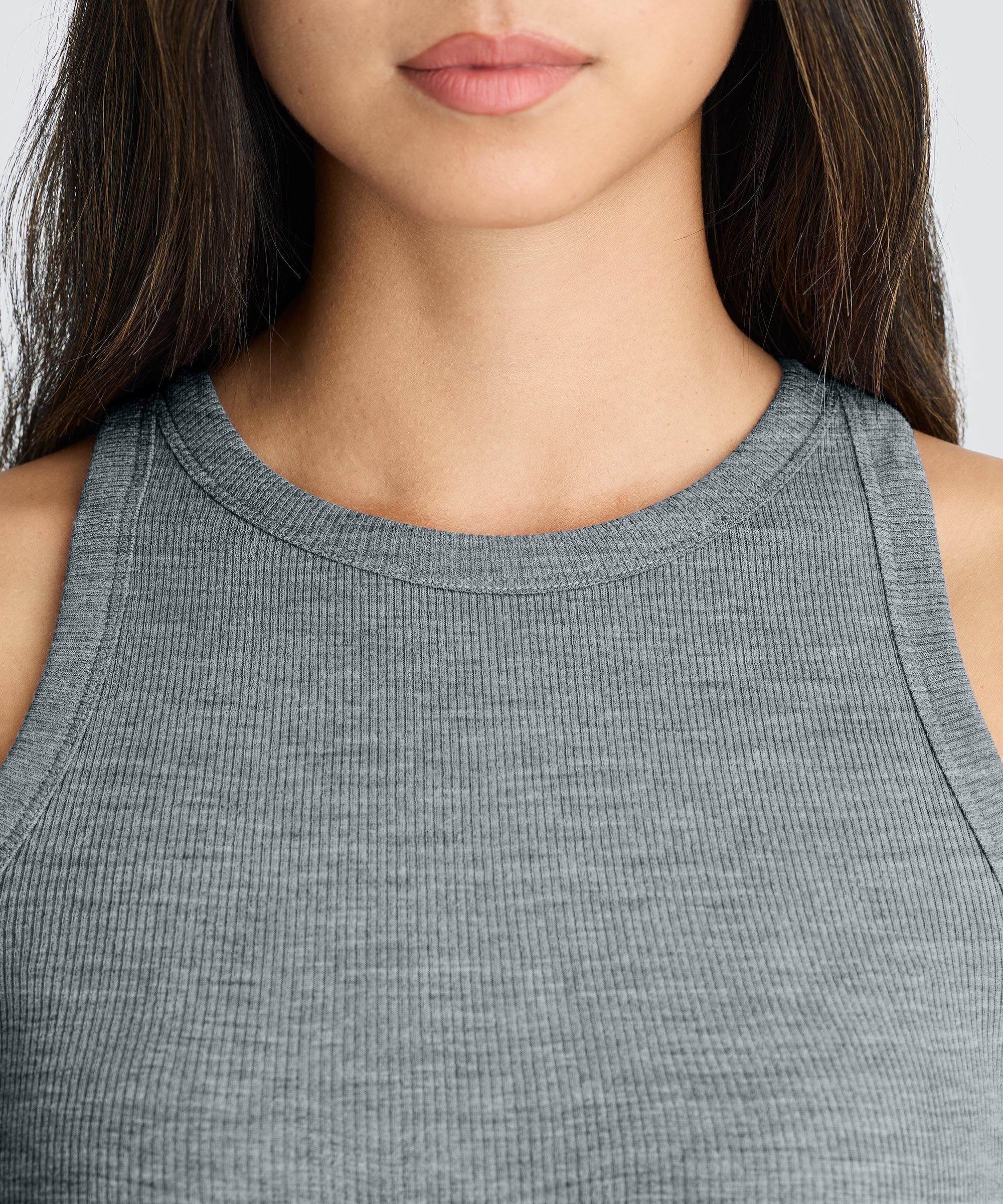 Women's Merino Rib Racer Tank