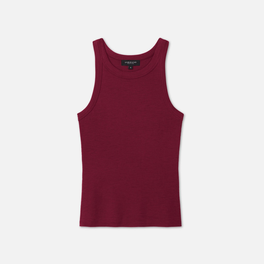 Women's Merino Rib Racer Tank