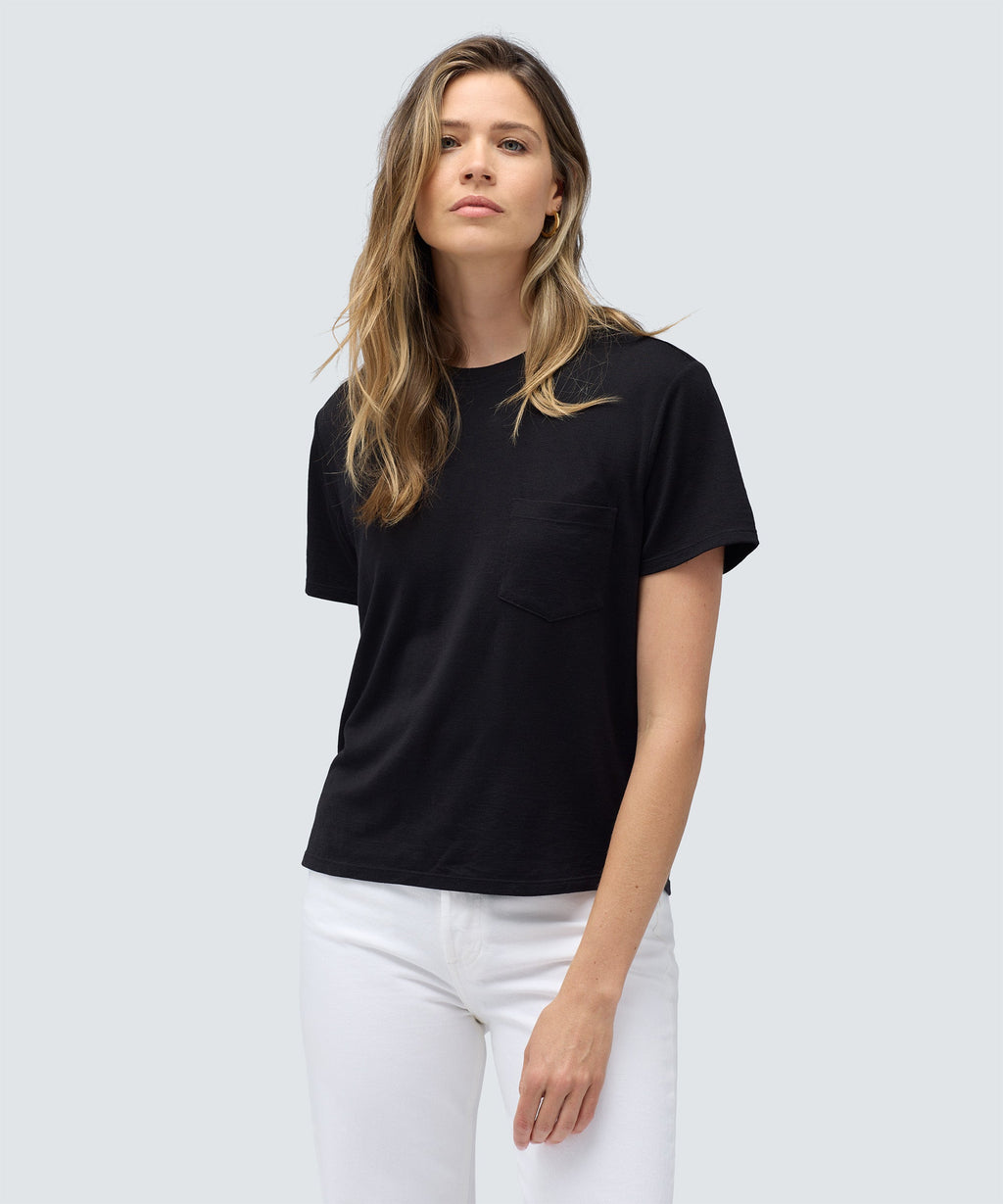 Women's Merino Boxy Pocket Tee